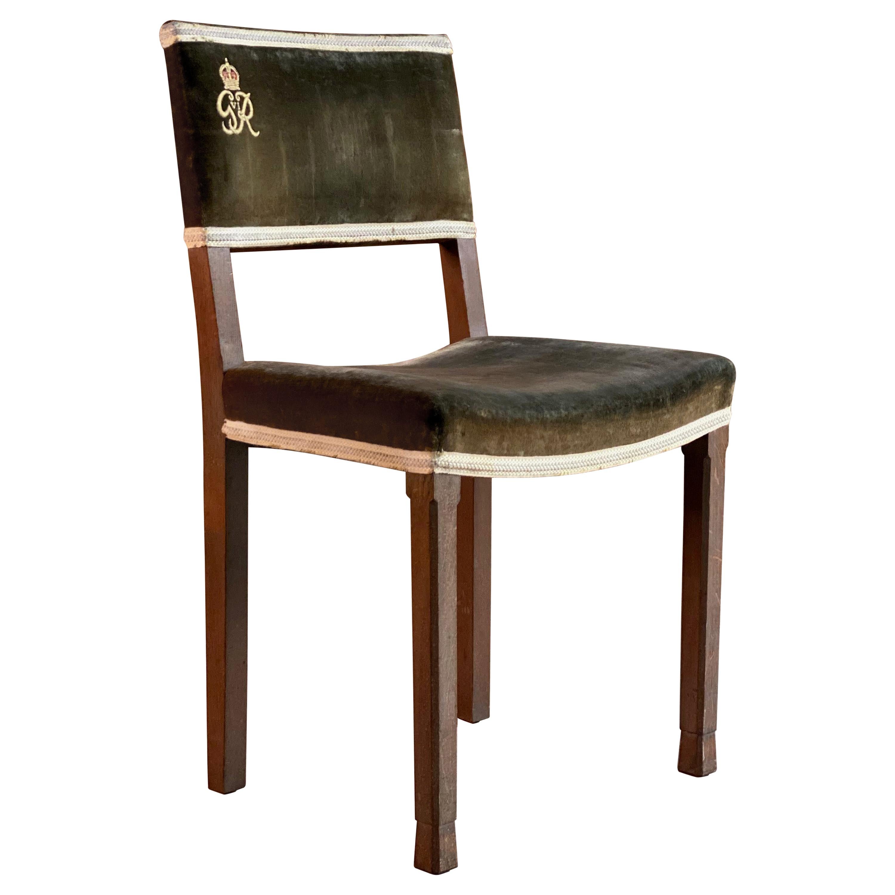 Rare George VI Coronation Chair 1937 GRVI W Hands & Sons Original