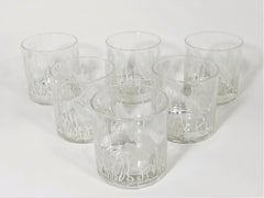 Rare Georges Briard Signed Glassware, 1970s, Set of 6