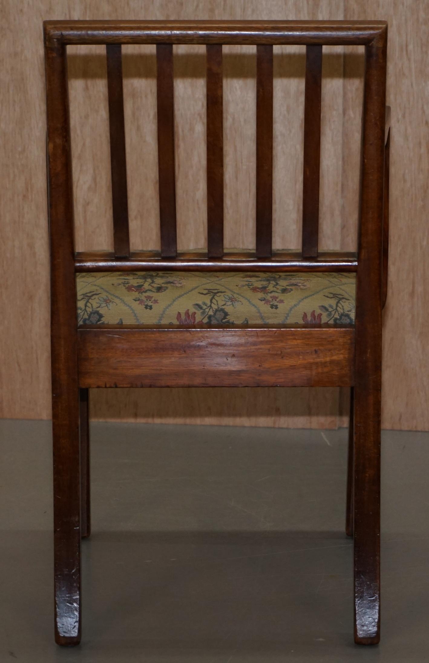 Rare Georgian circa 1760 Walnut Frame Carver Armchair Lovely Timber Patina 8