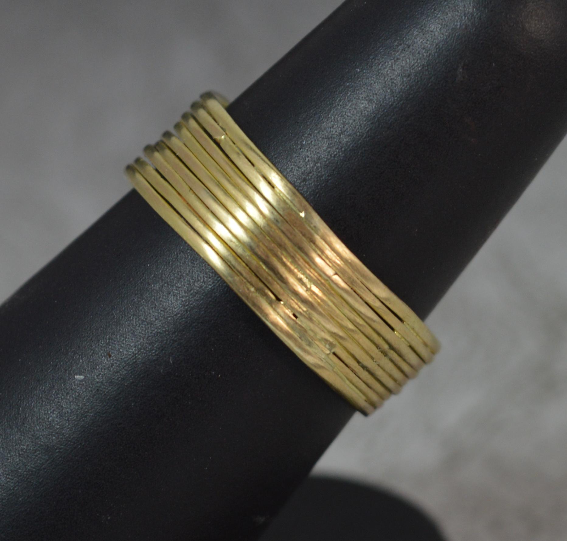 Women's or Men's Rare Georgian Fede Handholding Faith 9-Piece Puzzle Ring in 18 Carat Gold