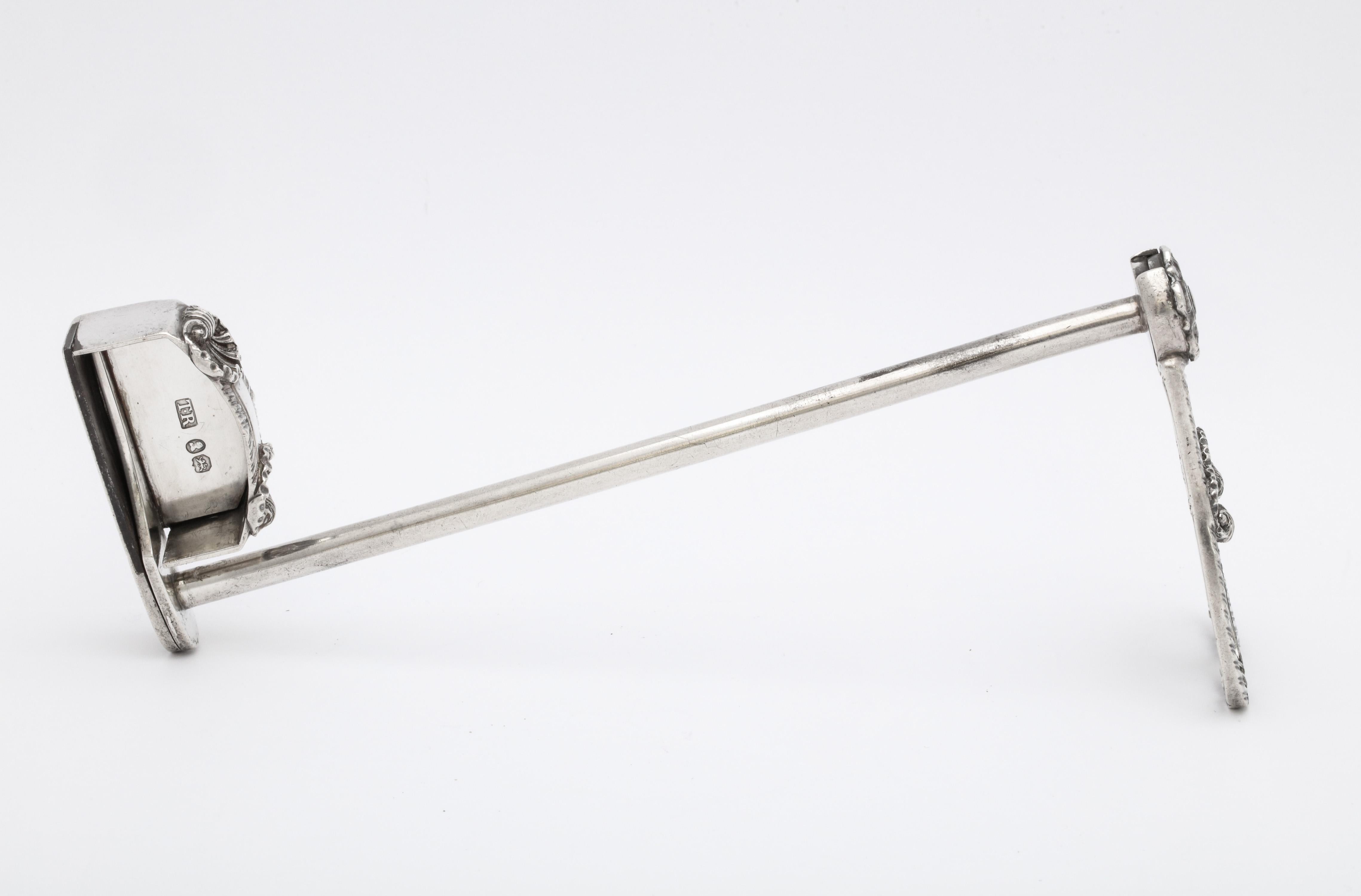 Rare Georgian 'George III' Sterling Silver Candlewick Snuffer/Cutters For Sale 9