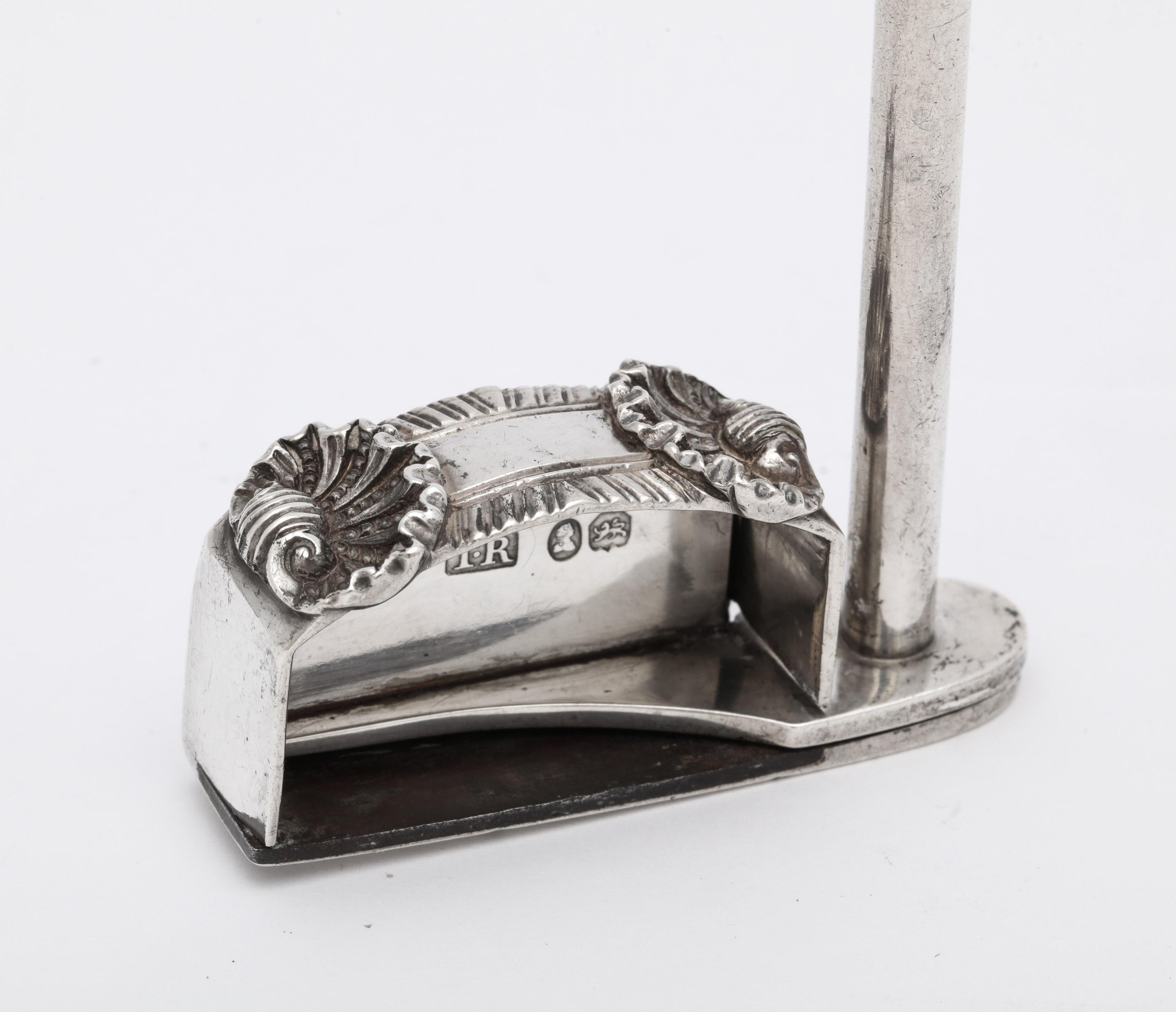Rare Georgian 'George III' Sterling Silver Candlewick Snuffer/Cutters For Sale 12