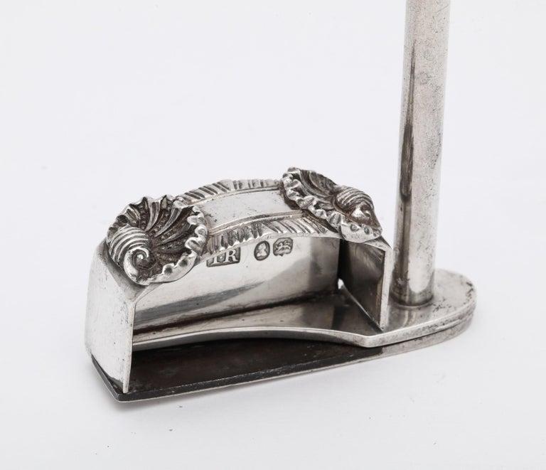 Rare Georgian 'George III' Sterling Silver Candlewick Snuffer/Cutters For Sale 13