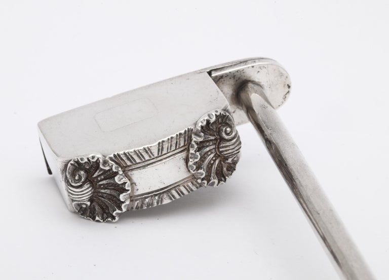 Rare Georgian 'George III' Sterling Silver Candlewick Snuffer/Cutters In Good Condition For Sale In New York, NY