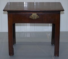 Rare Georgian Irish Mahogany circa 1760 George III Architects Writing Desk Table