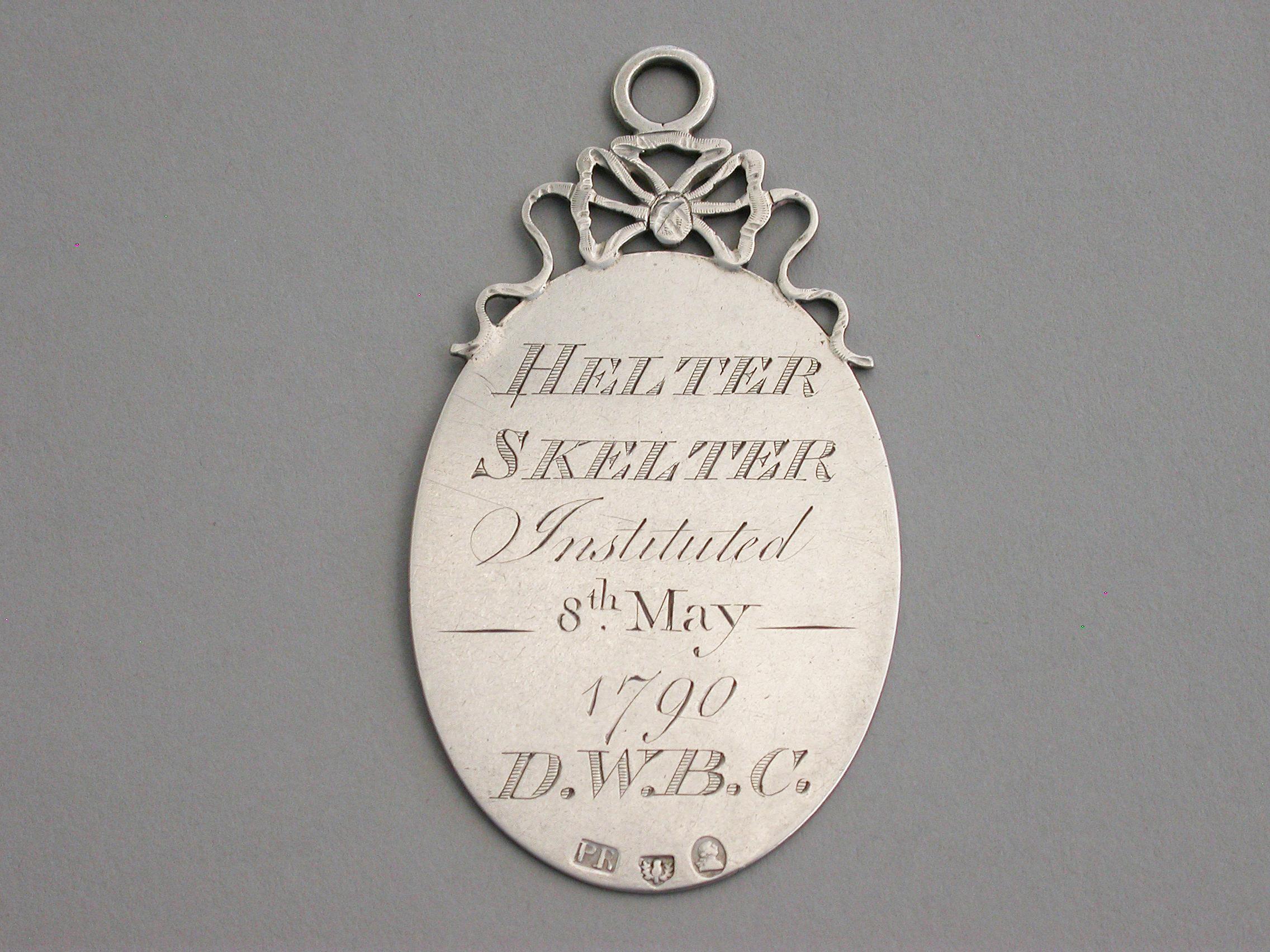 Rare Georgian Scottish Helter Skelter Club Badge, Patrick Robertson, circa 1790 For Sale 1