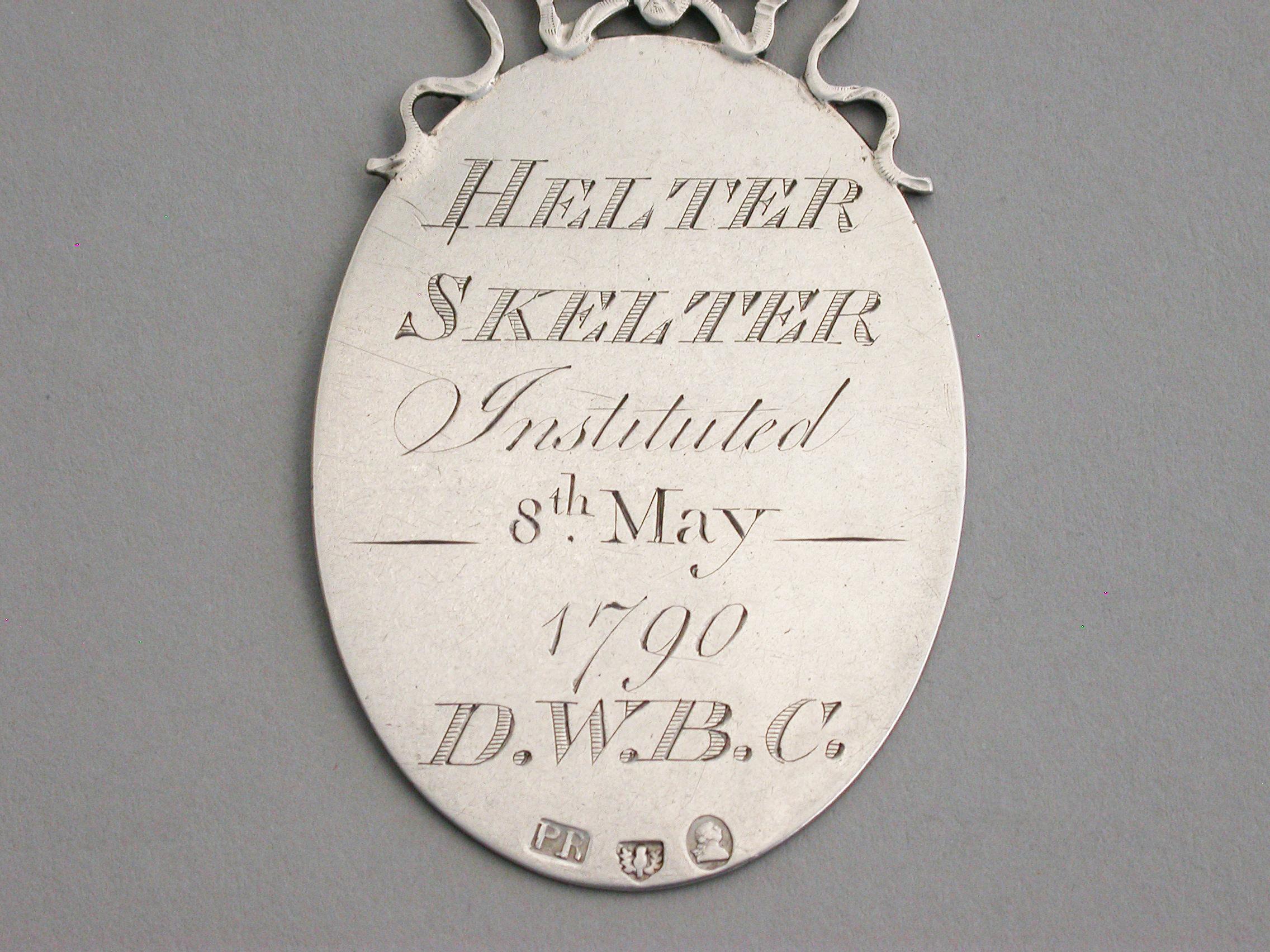 Rare Georgian Scottish Helter Skelter Club Badge, Patrick Robertson, circa 1790 For Sale 2