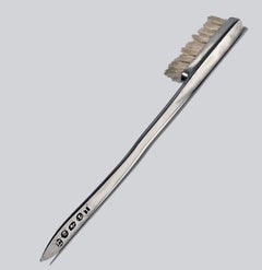 Rare brosse à dents géorgienne en argent:: Birmingham:: 1809