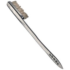 Antique Rare Georgian Silver Toothbrush, Birmingham, 1809
