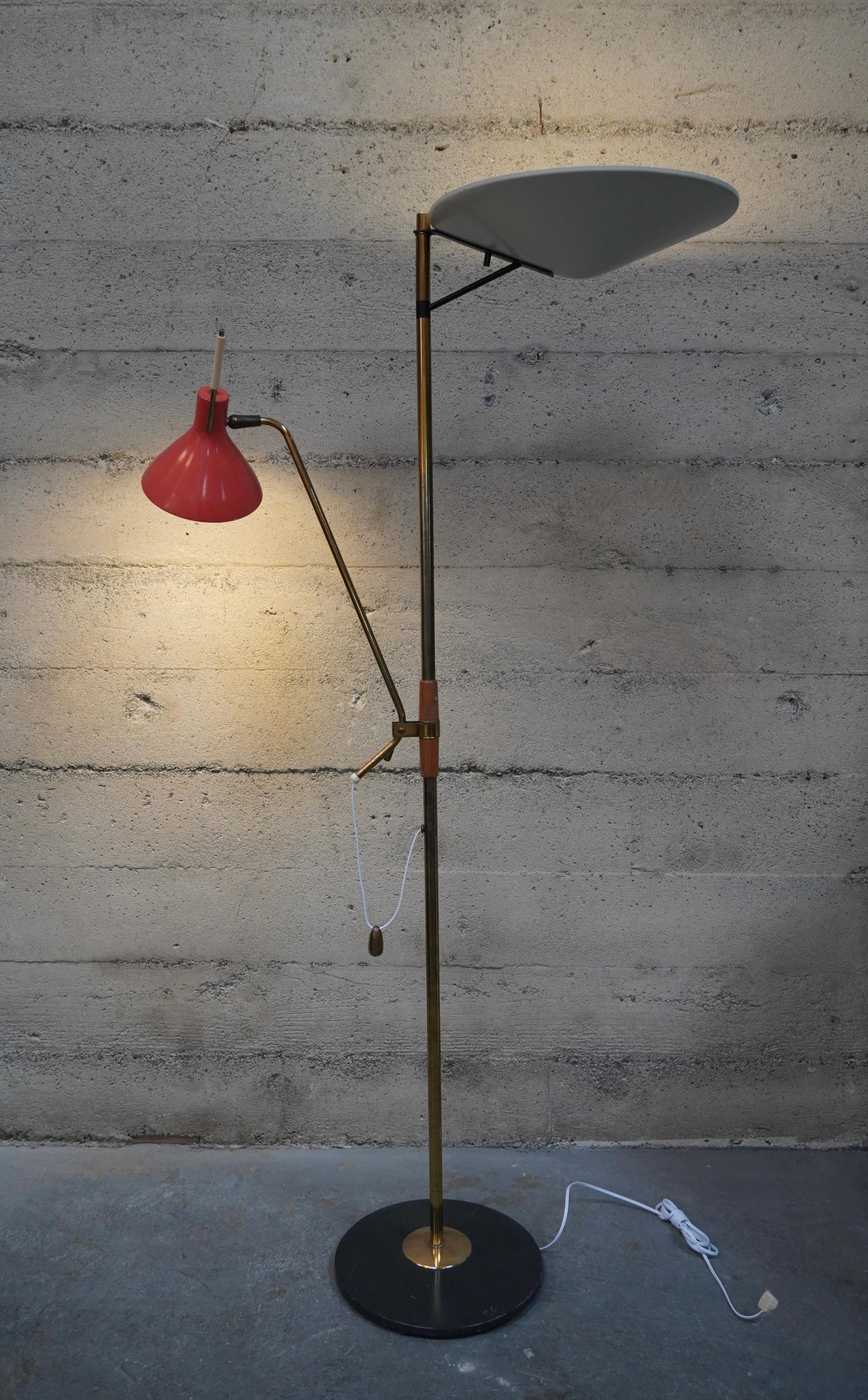 Rare Gerald Thurston for Lightolier Multi Colored Floor Lamp circa 1950s For Sale 5