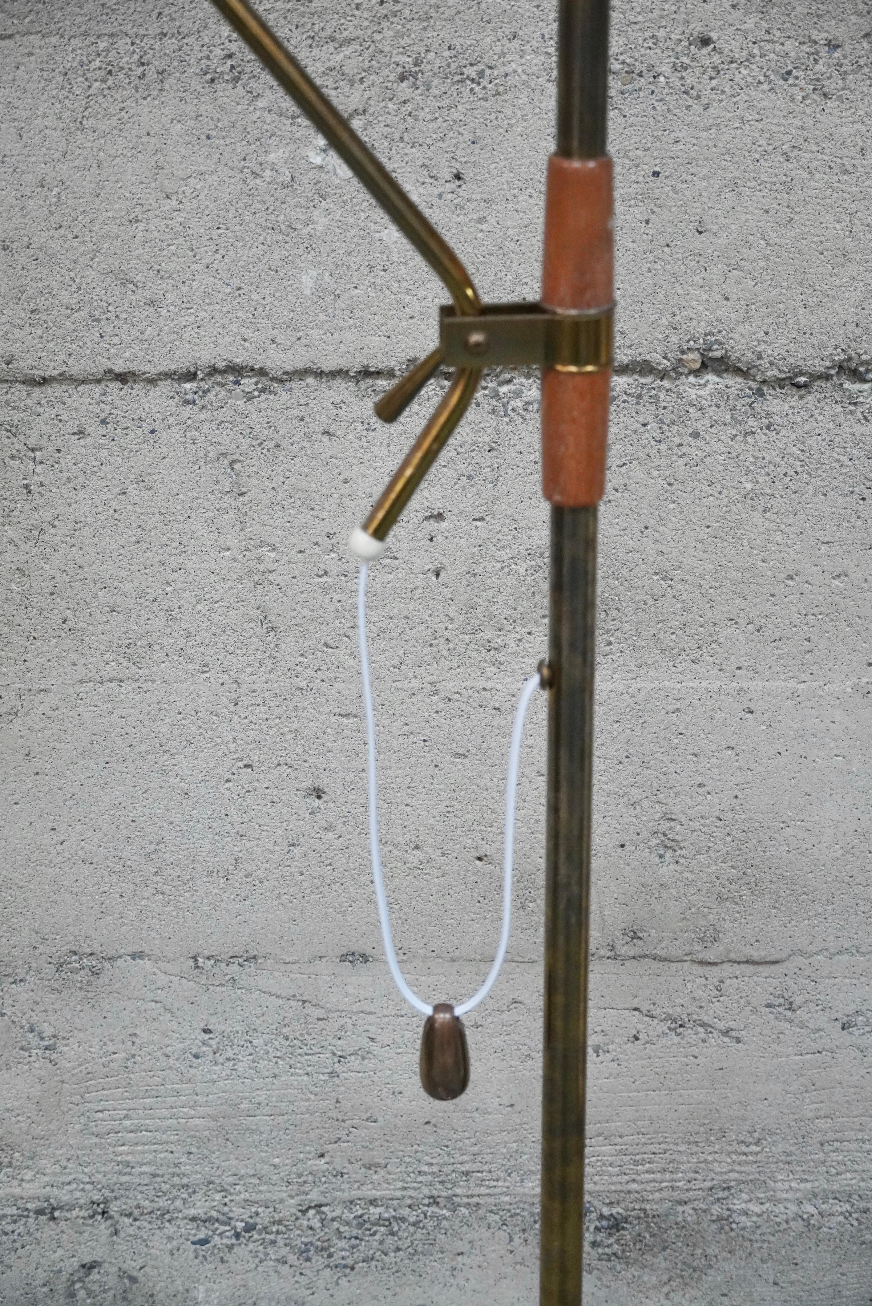 Mid-20th Century Rare Gerald Thurston for Lightolier Multi Colored Floor Lamp circa 1950s For Sale