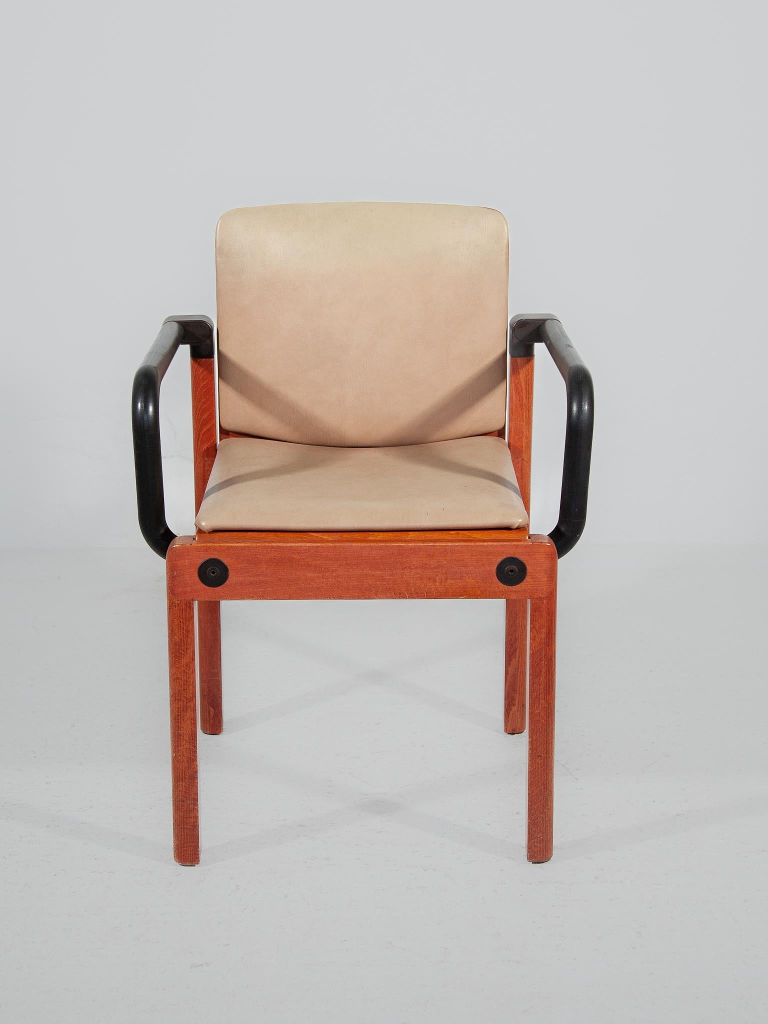 German Rare Gerd Lange Stacking Armchairs, by Thonet 1970s