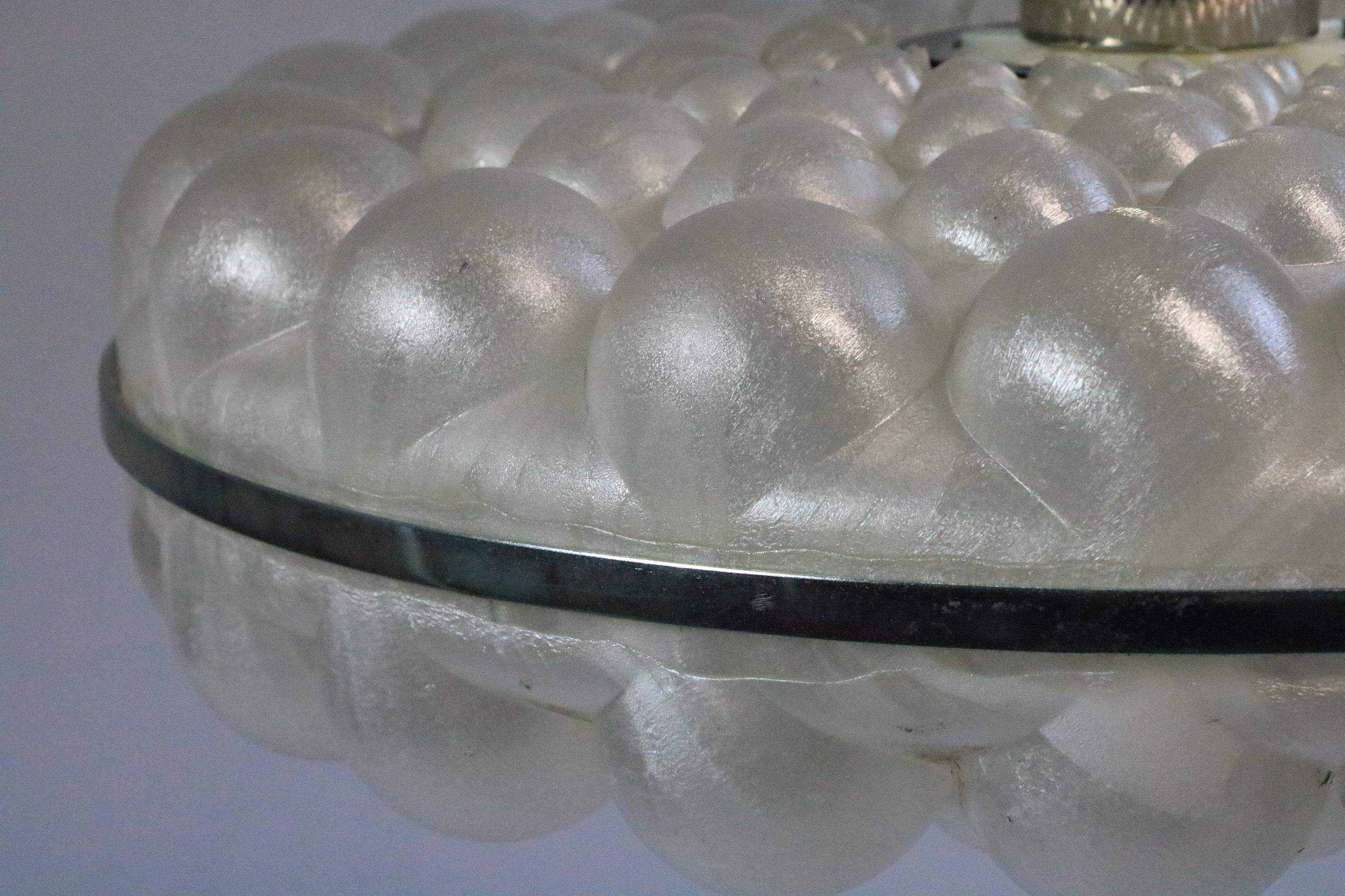 Rara lampada a sospensione tedesca, design a bolle, anni '70 in vendita 3