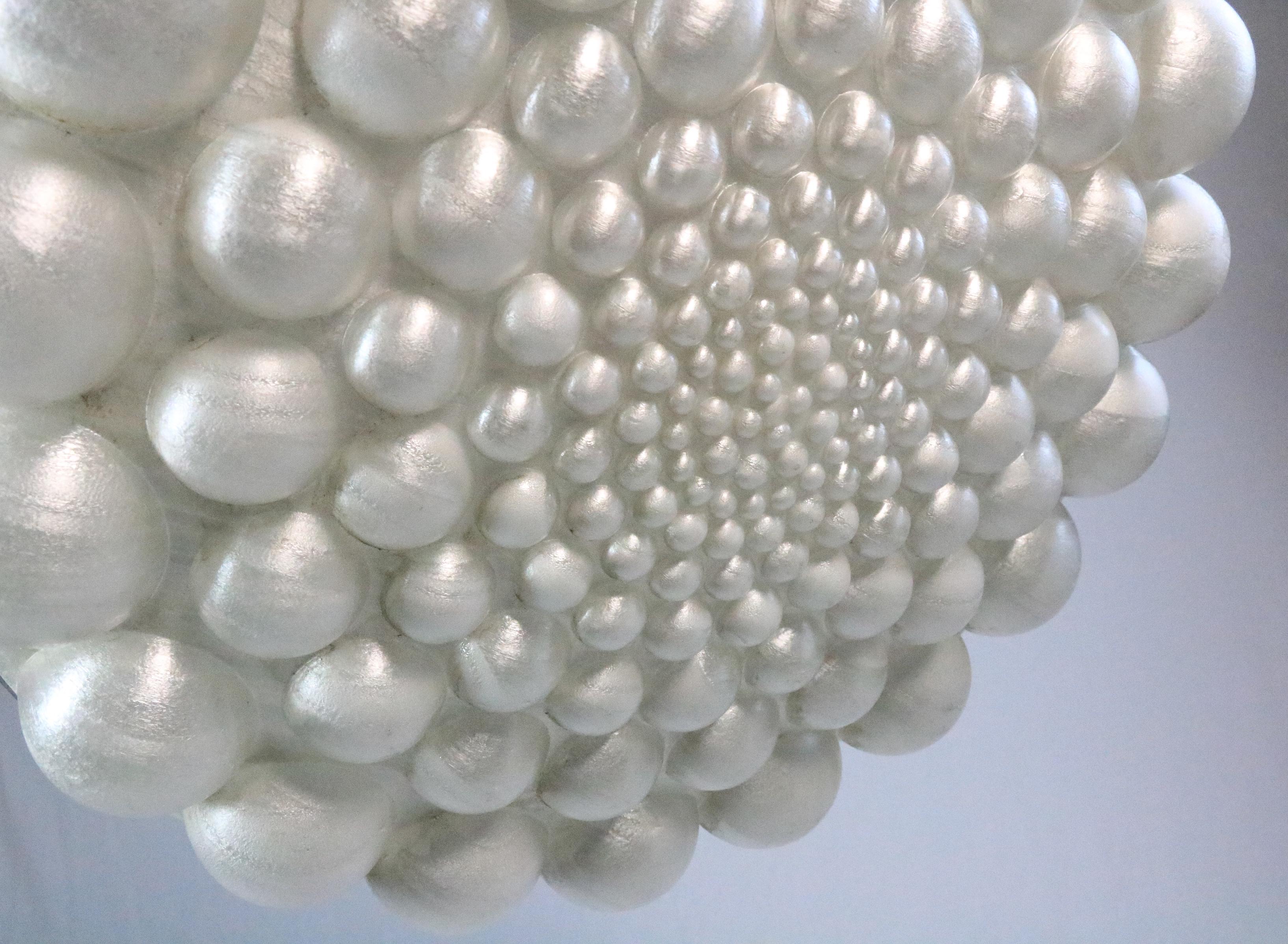 Rara lampada a sospensione tedesca, design a bolle, anni '70 in vendita 7