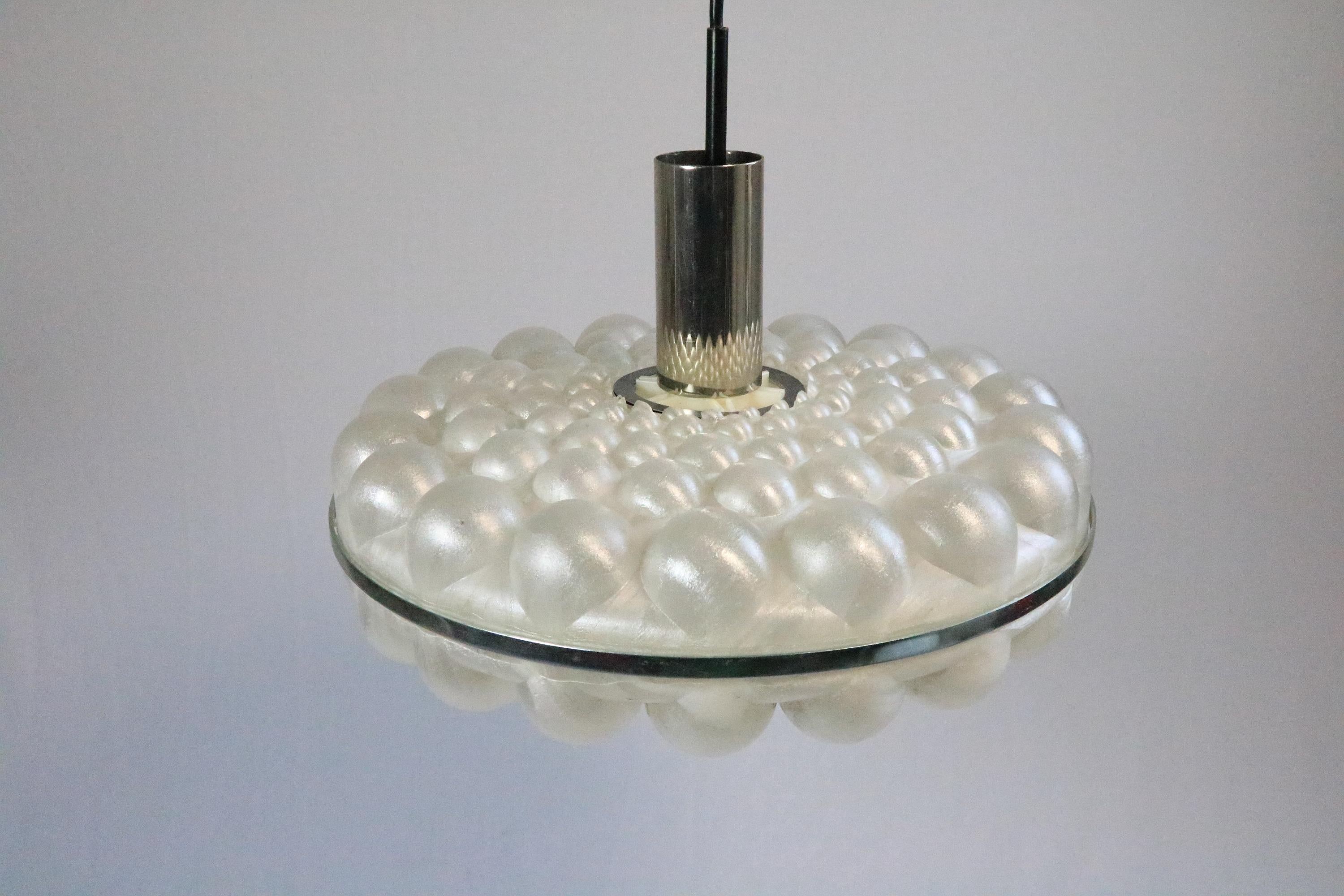 Mid-Century moderno Rara lampada a sospensione tedesca, design a bolle, anni '70 in vendita