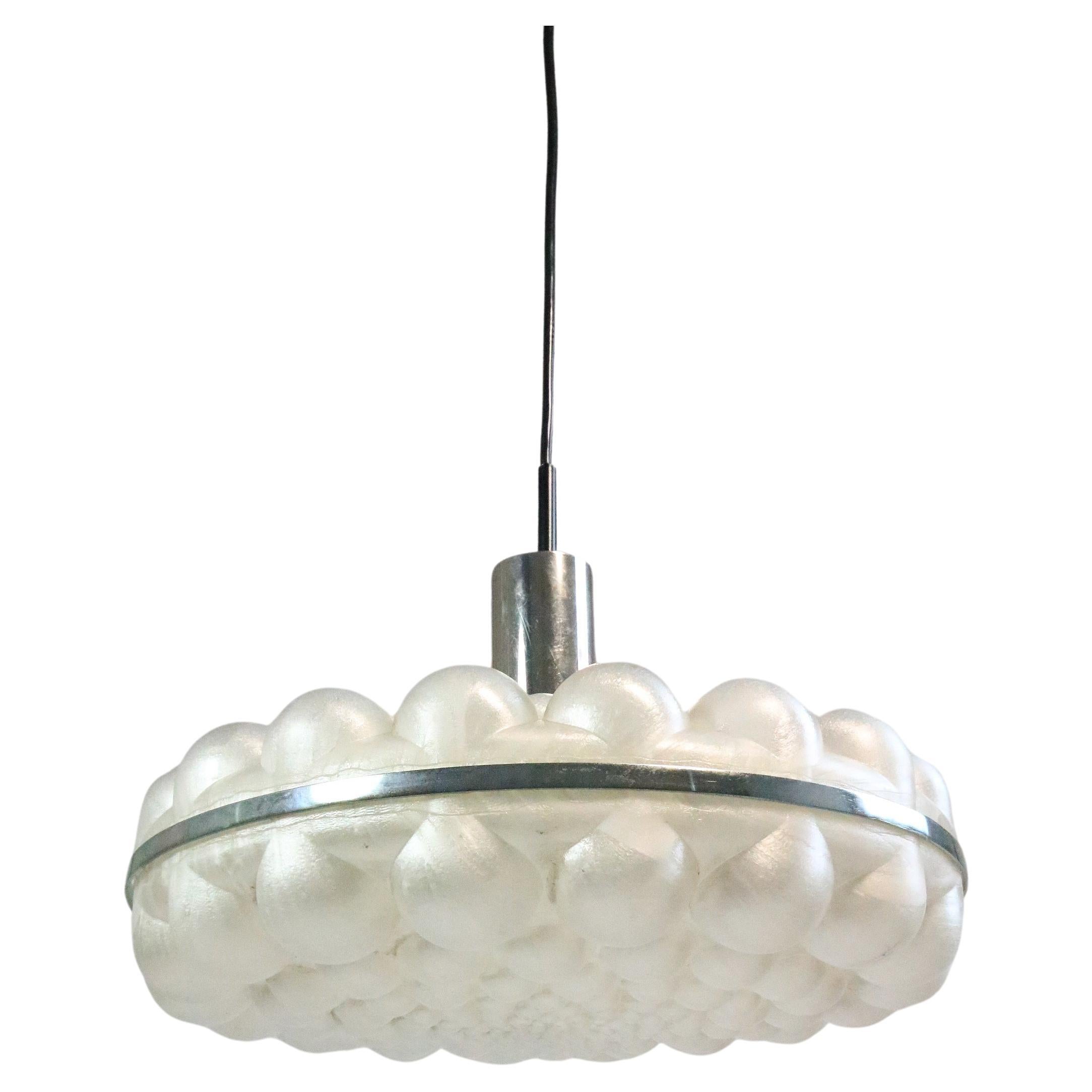 Rare German Hanging Lamp, Bubble Design, 1970s