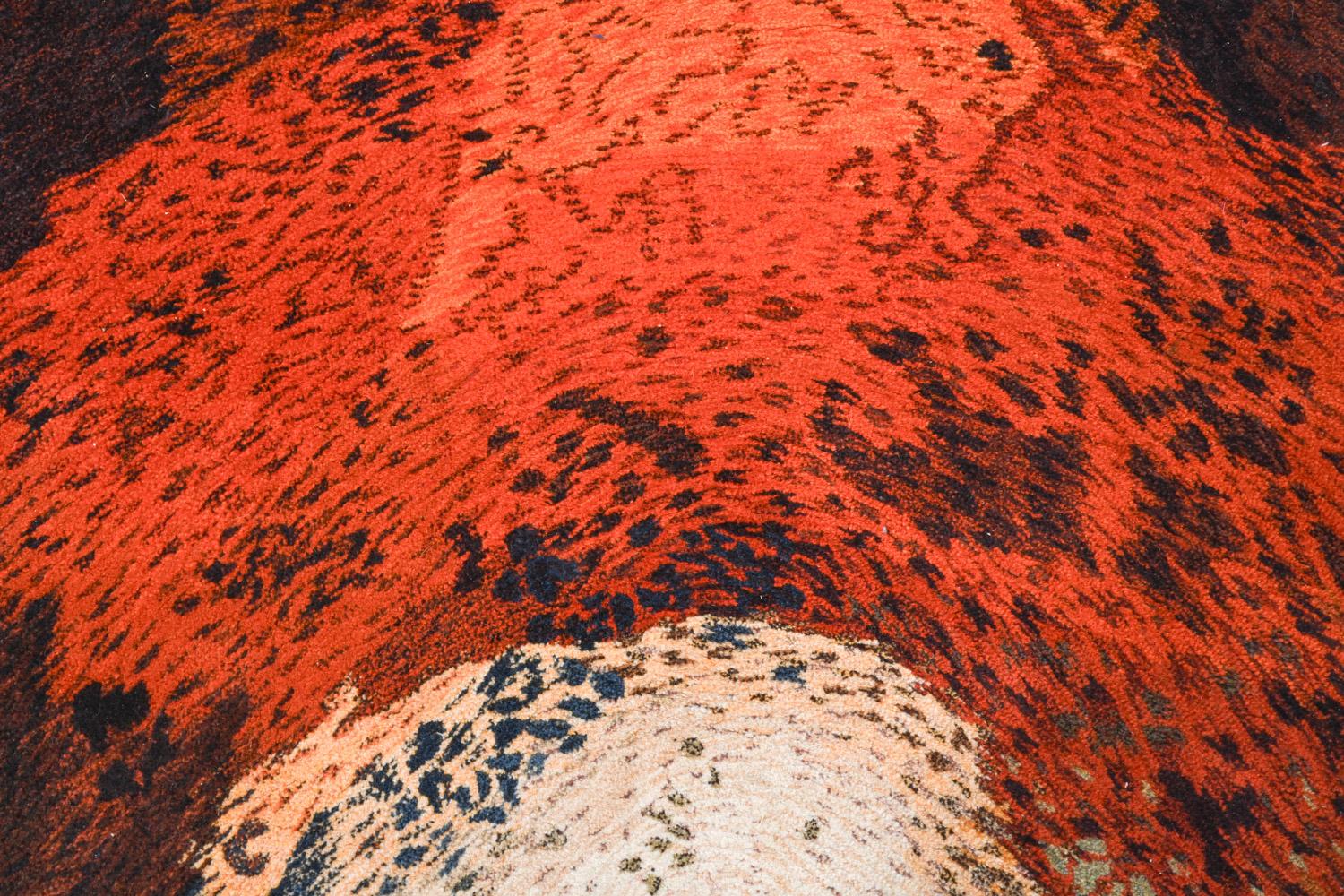 Fin du 20e siècle Rare tapis ou tapisserie murale en laine abstraite moderne allemande d'Ewald Kröner, 1972 en vente