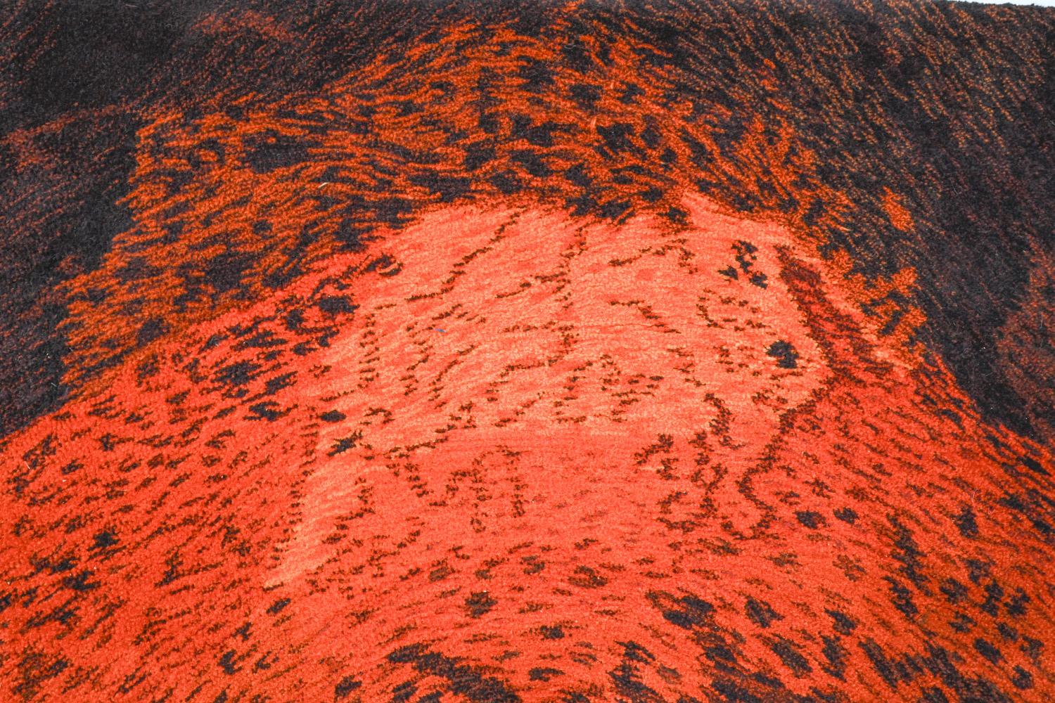 Laine Rare tapis ou tapisserie murale en laine abstraite moderne allemande d'Ewald Kröner, 1972 en vente