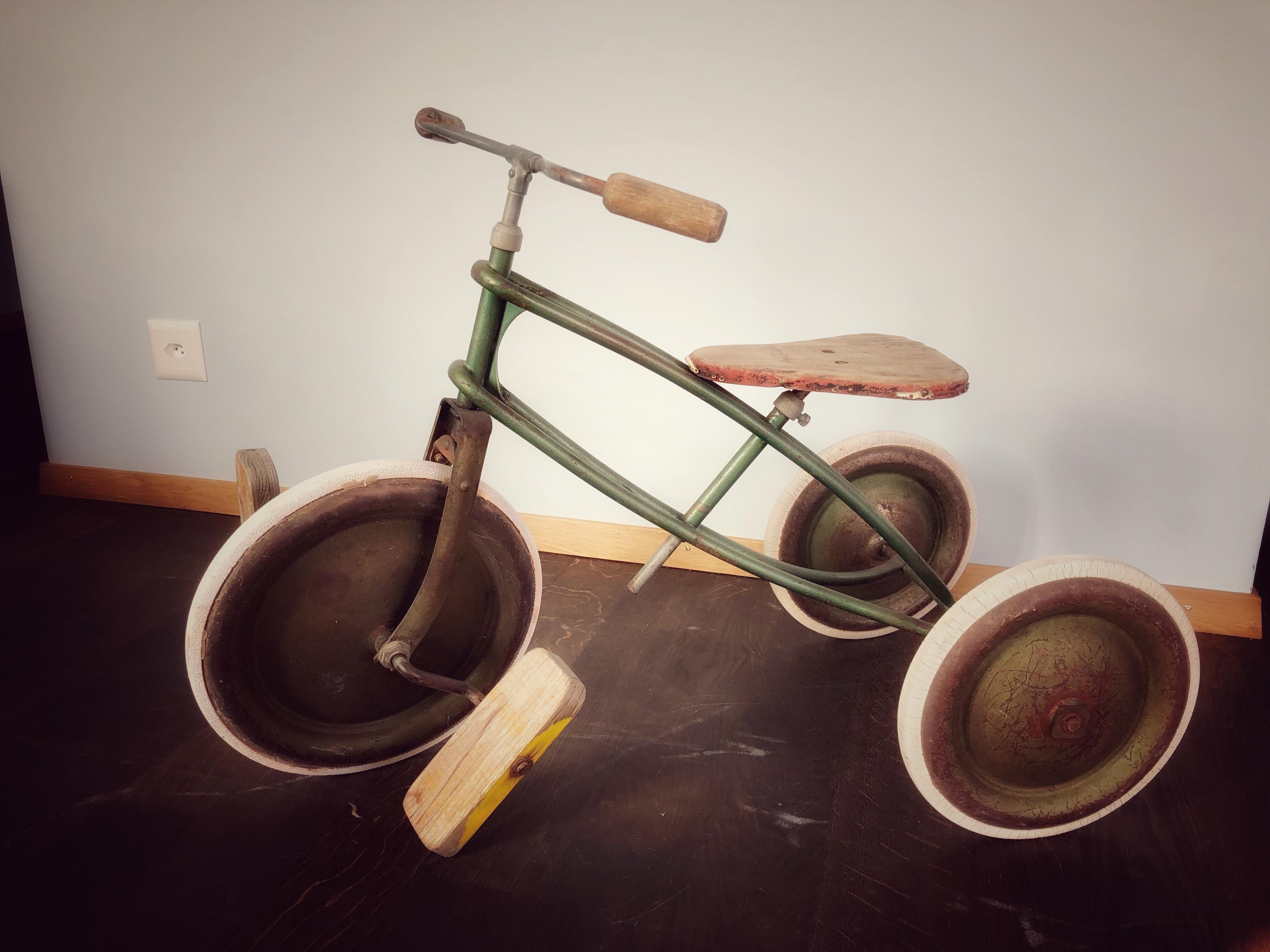 Rare German Vintage Toddler's, Children's or Kids Three Wheeled Bicycle 5