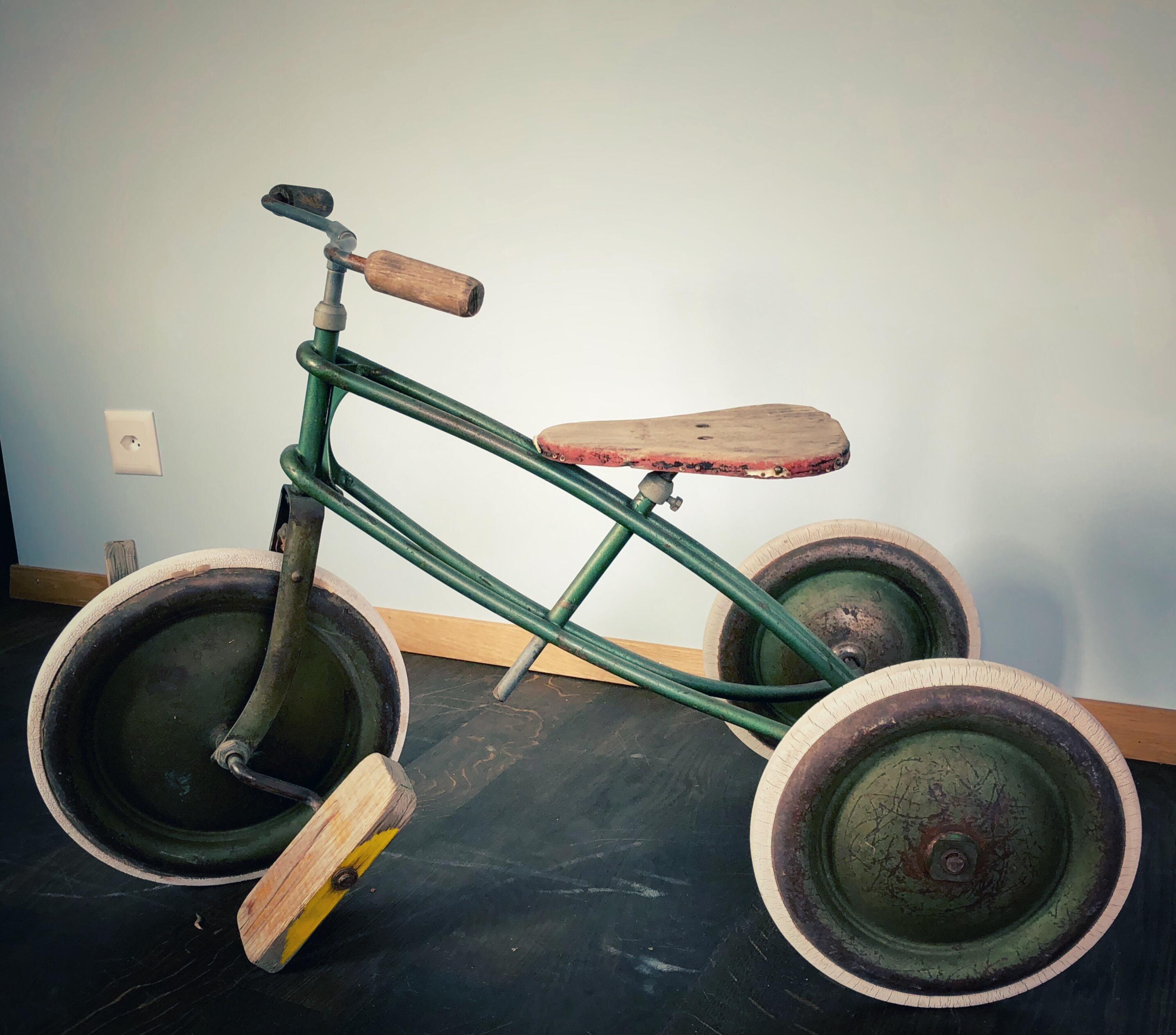 Rare German Vintage Toddler's, Children's or Kids Three Wheeled Bicycle 6