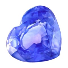 Rare GIA Certified 1.05ct Purple Violet Sapphire Untreated Heart Cut Ceylon Gem