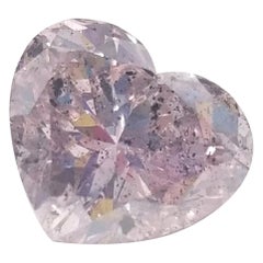 Rare GIA Certified 3.24 Carat Fancy Pink Heart Shape Loose Diamond