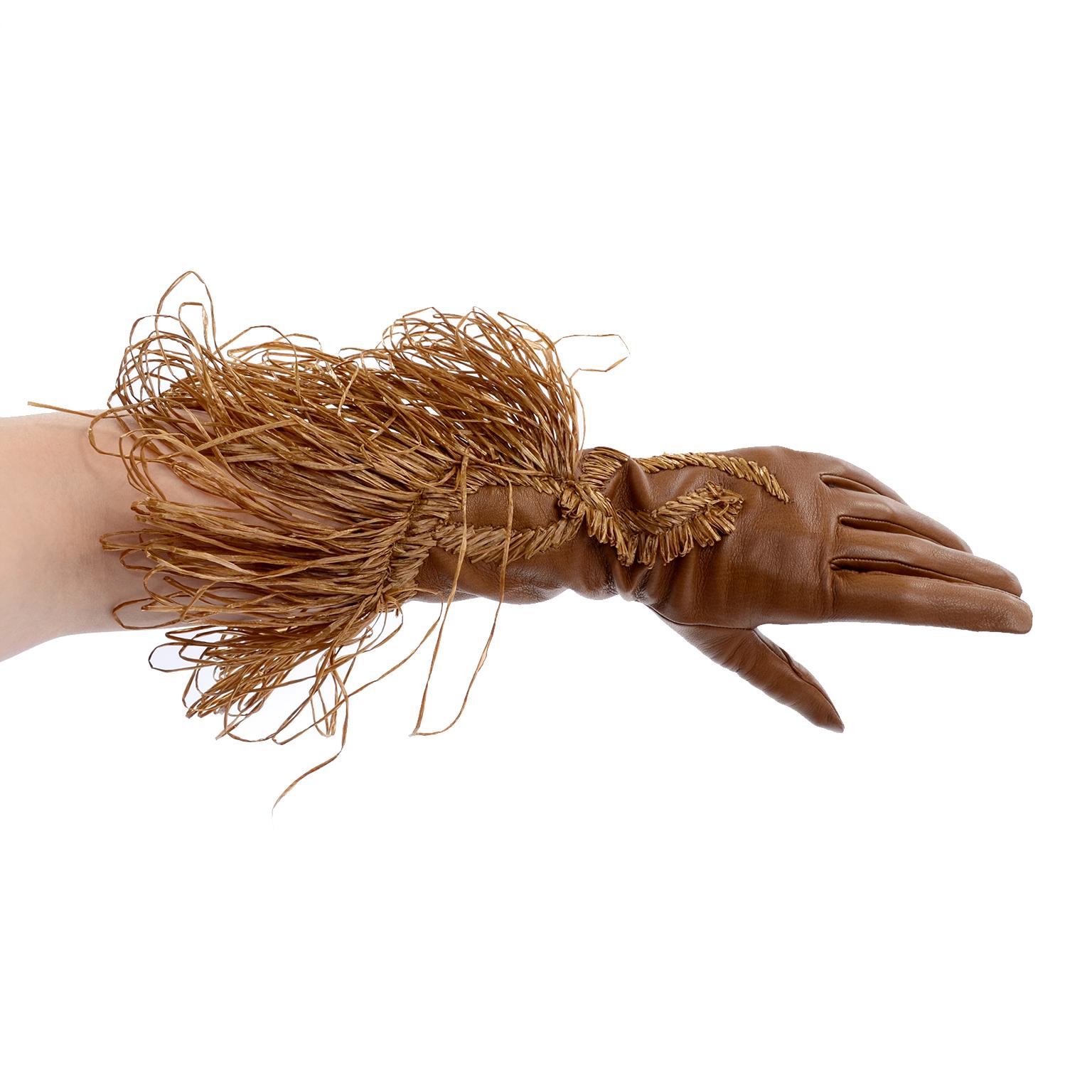 western fringe gloves