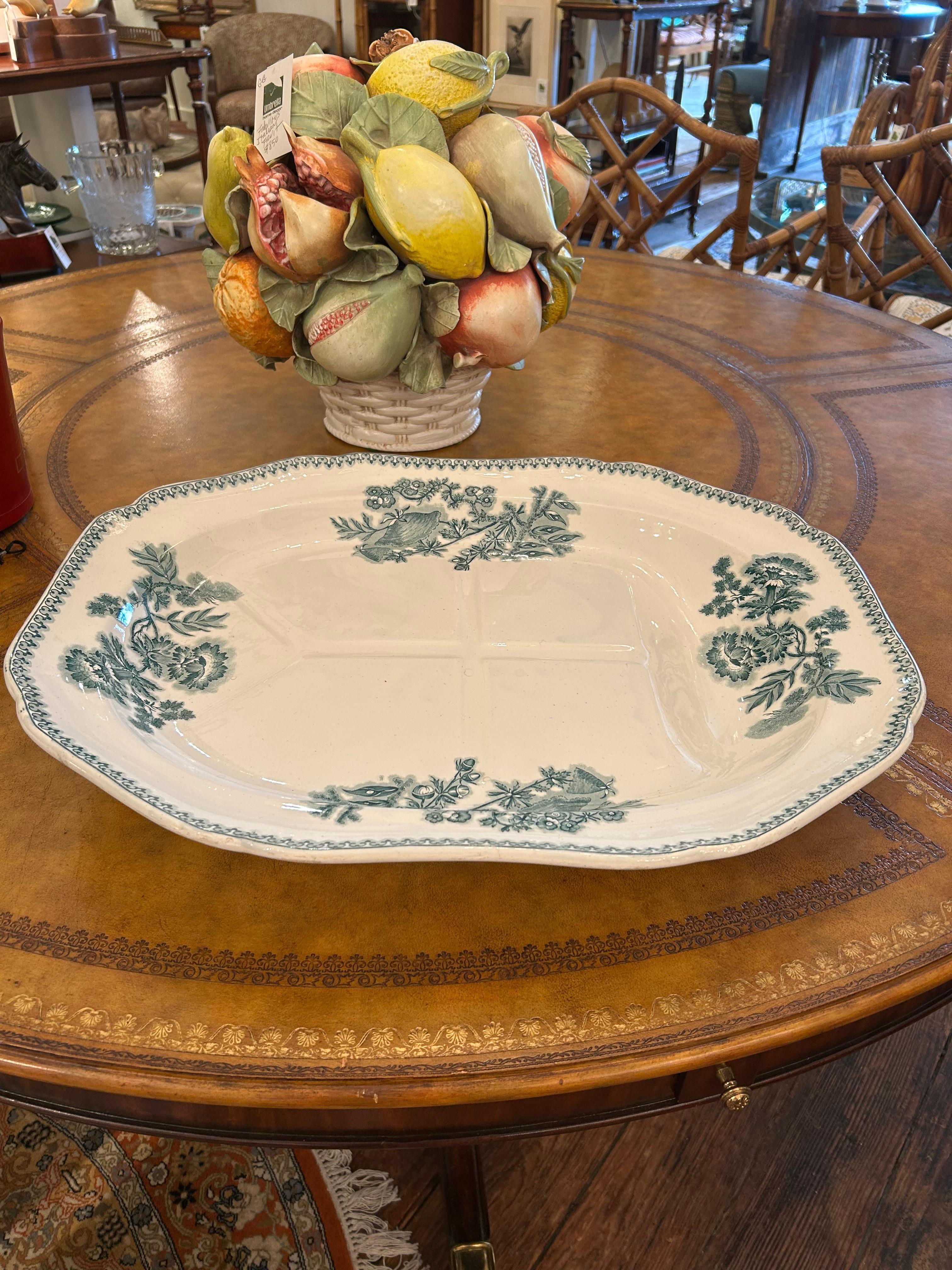 Rare Gigantic Spode Antique English Meat Platter For Sale 11