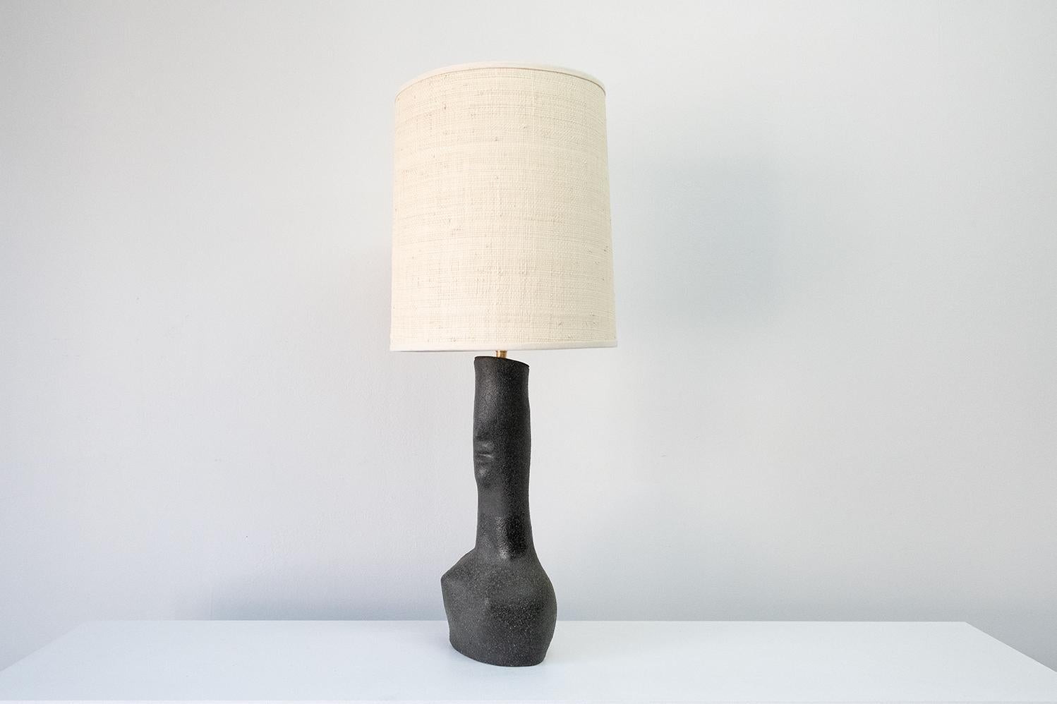 Gilbert Valentin 's Rare Sculpture Lamp 1950 In Excellent Condition For Sale In PARIS, FR