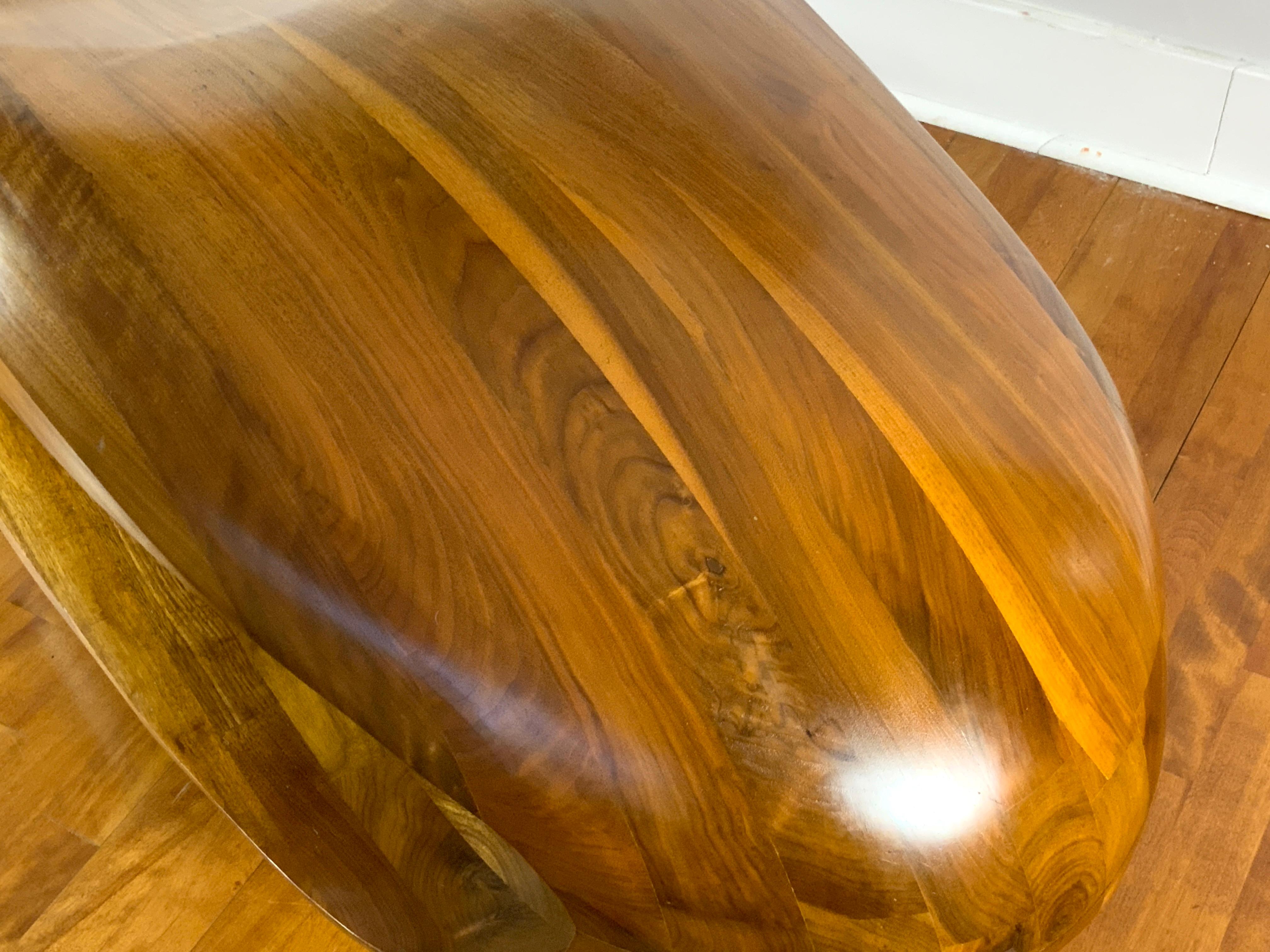 Walnut Rare Gildas Berthelot “Le Grand Soir” Organic Modern Console Table, 2010 For Sale