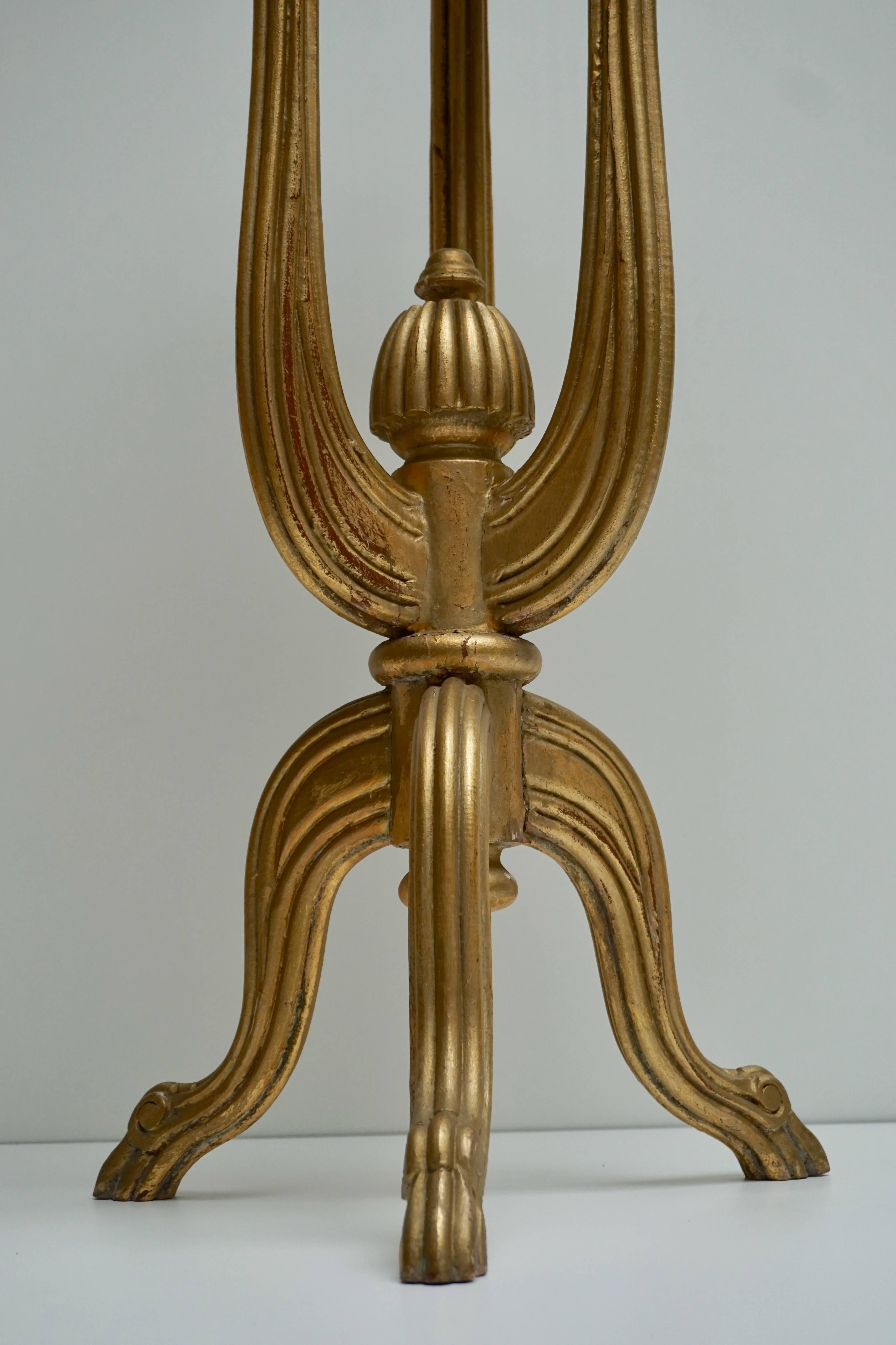 Rare Giltwood Jardiniere Planter in the Art Deco Style of Edgar Brandt 1
