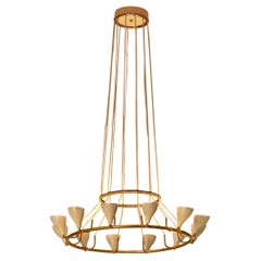 Rare Gino Sarfatti for Arteluce
2041
Chandelier in Brass with Twelve Shades Rare Gino Sarfatti for Arteluce
2041
Chandelier in Brass with Twelve Shades