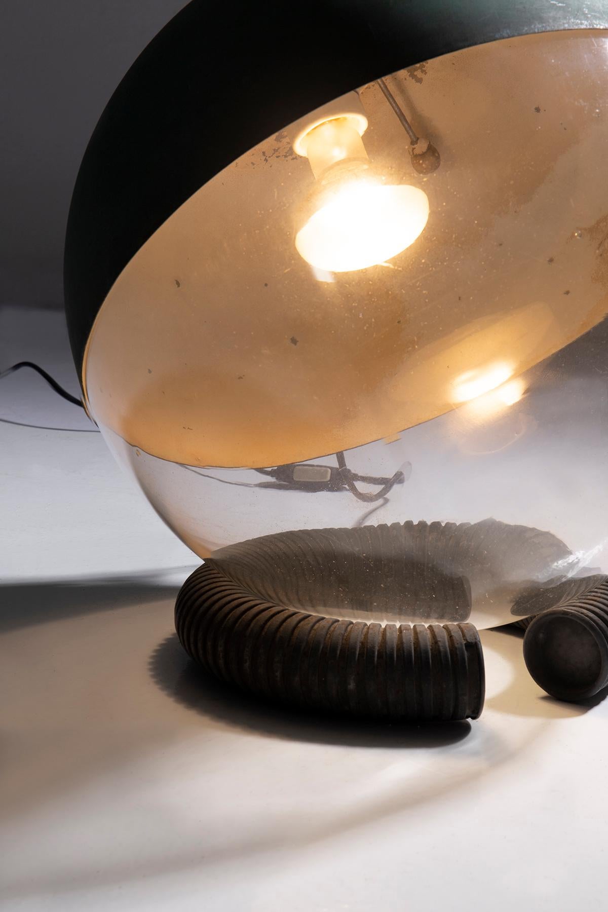 Seltene Gino Sarfatti-Tischlampe Mod n. 598 für ArteLuce im Zustand „Gut“ im Angebot in Milano, IT