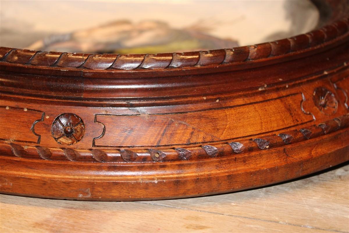 Raro piatto Ginori in porcellana dipinta 1860 Italia con allegoria di donne in vendita 9