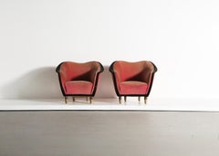 Seltene, Gio Ponti zugeschriebene Sessel von Casa e Giardino, Italien, 1940er Jahre