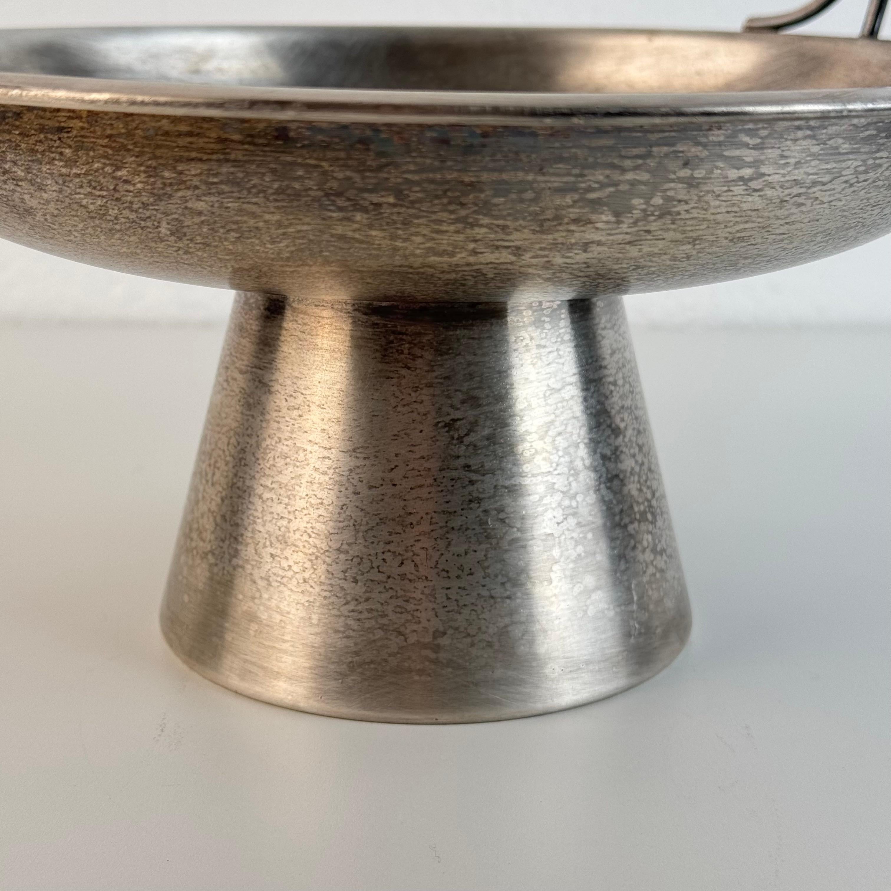 Seltener Obststand von Gio Ponti für Arthur Krupp Milano, Hotel Royal Riccione, 1930er Jahre (Versilberung) im Angebot