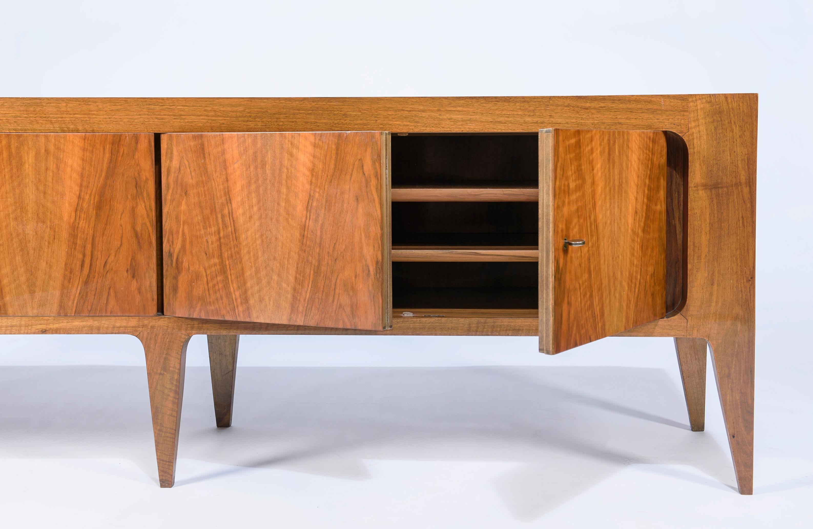 Rare Gio Ponti Hanging Cabinet and Sideboard 1951 Singer & Sons In Good Condition In Pawtucket, RI
