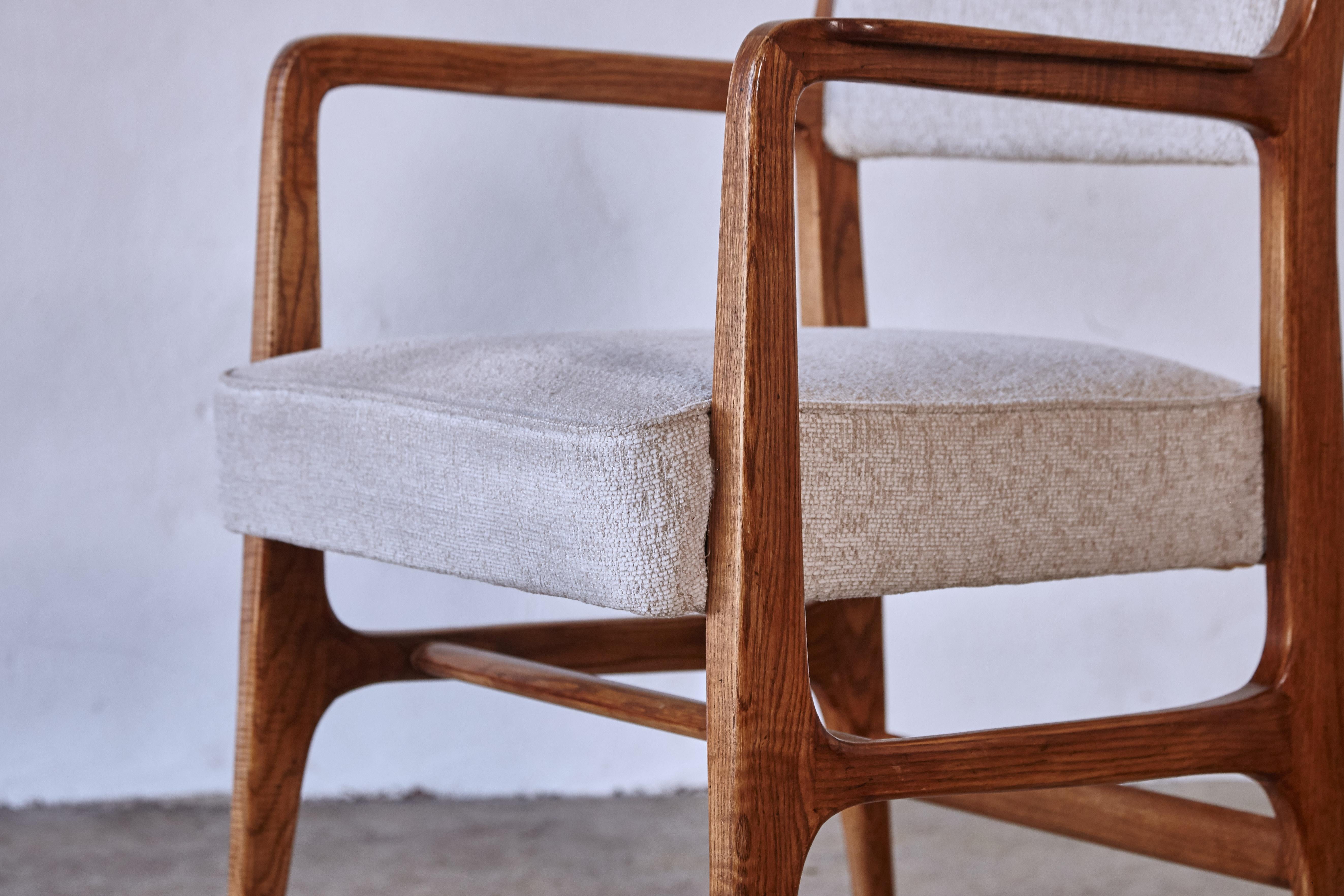 Rare Gio Ponti Model 110 Armchair, Cassina, Italy, 1950s 8