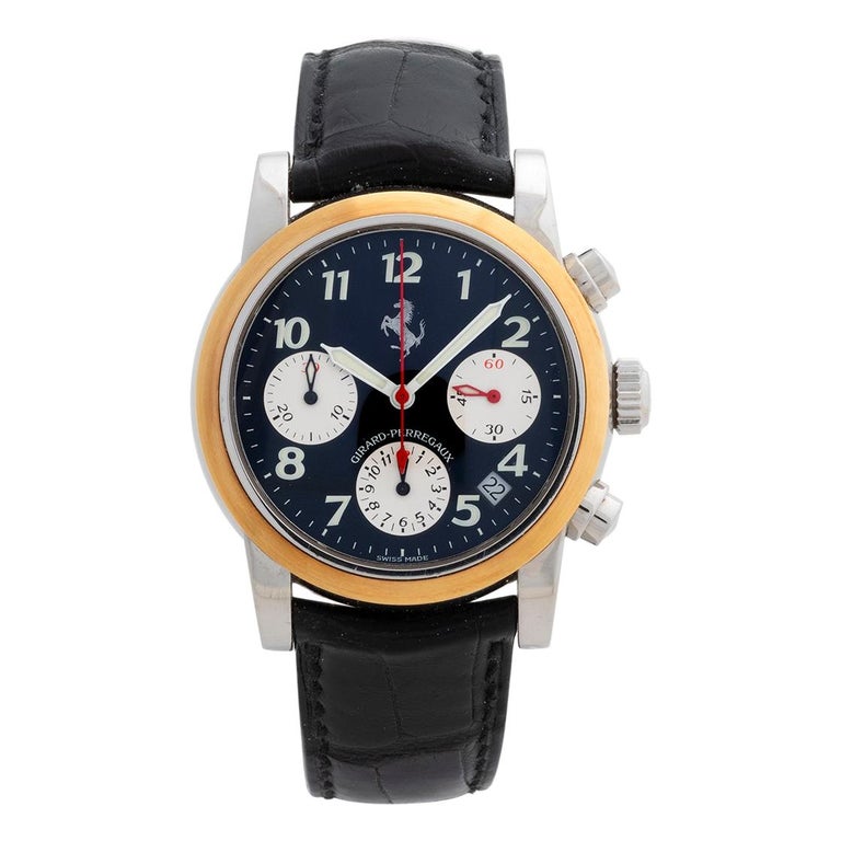 Girard Perregaux Pour Ferrari Auto Chrono « Date », Réf. 8020, ensemble complet sur 1stDibs