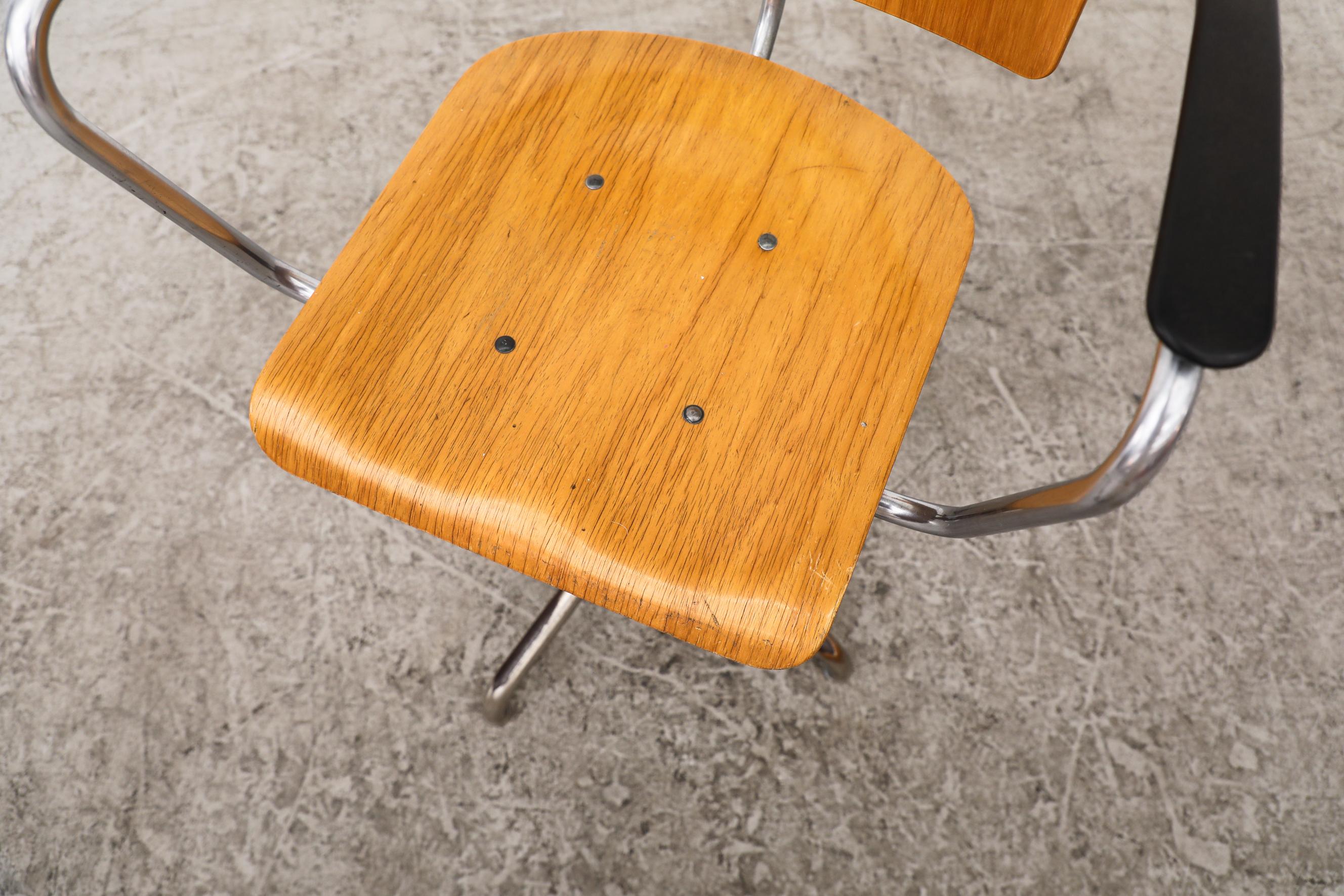 Rare Gispen Bauhaus Office Chair, Model 354 3