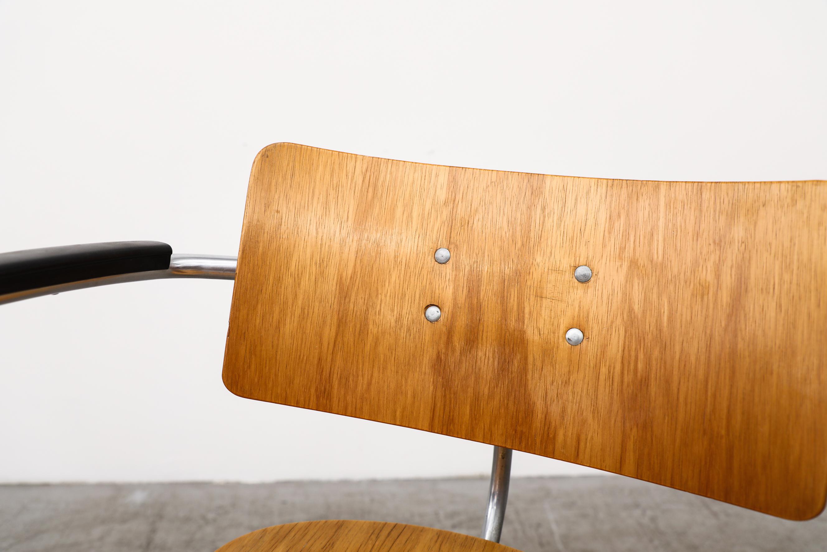 Rare Gispen Bauhaus Office Chair, Model 354 4