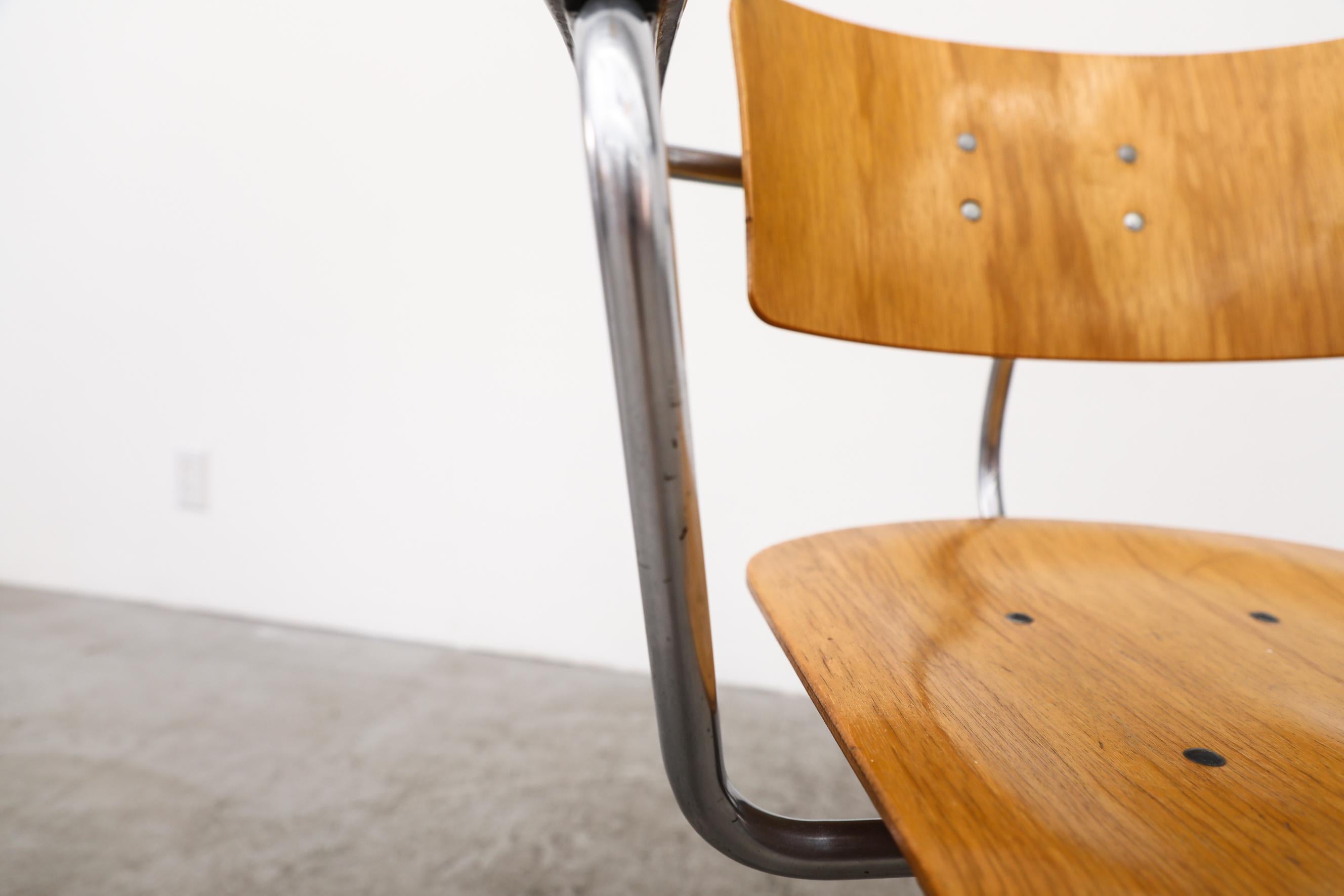Rare Gispen Bauhaus Office Chair, Model 354 6