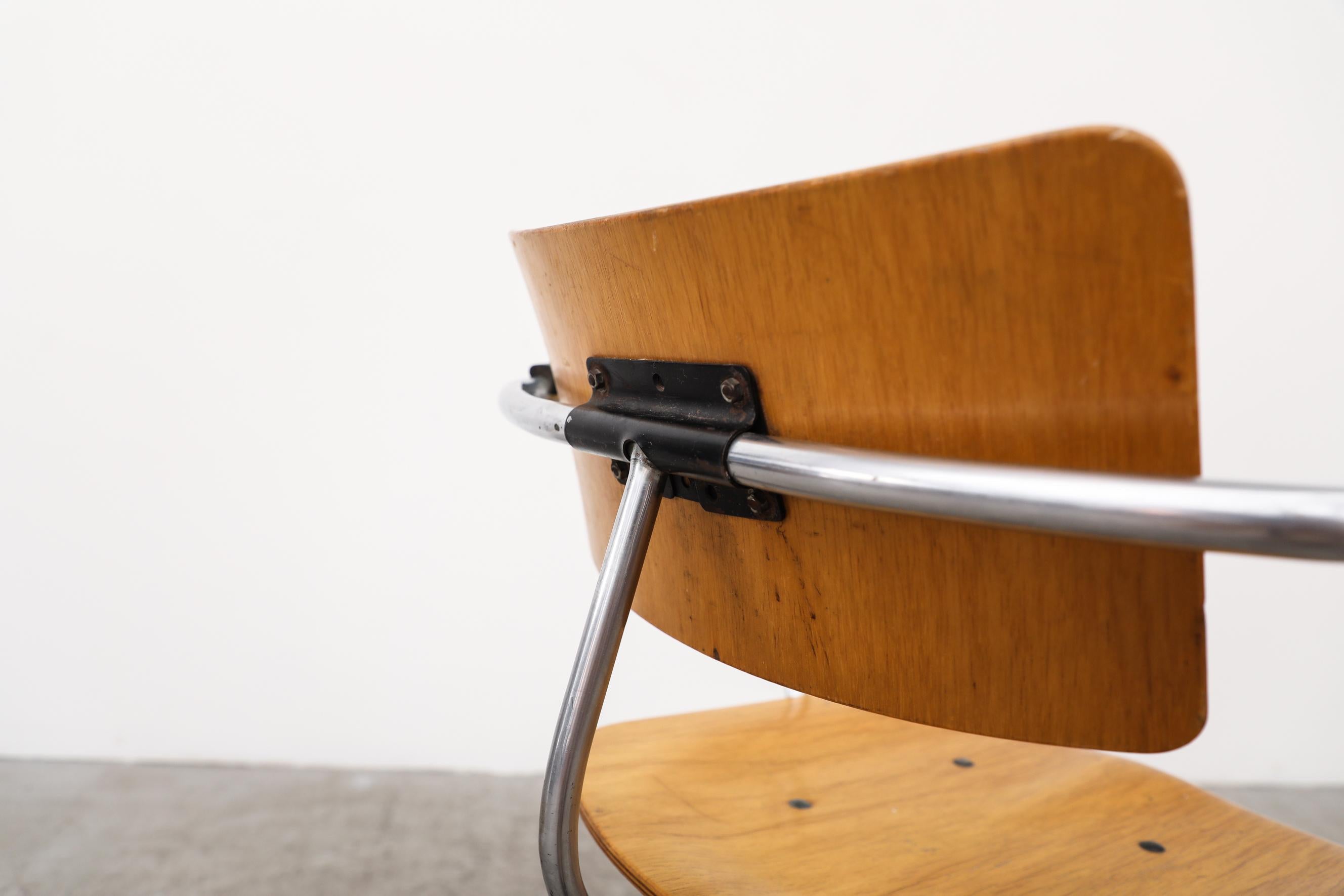 Rare Gispen Bauhaus Office Chair, Model 354 12
