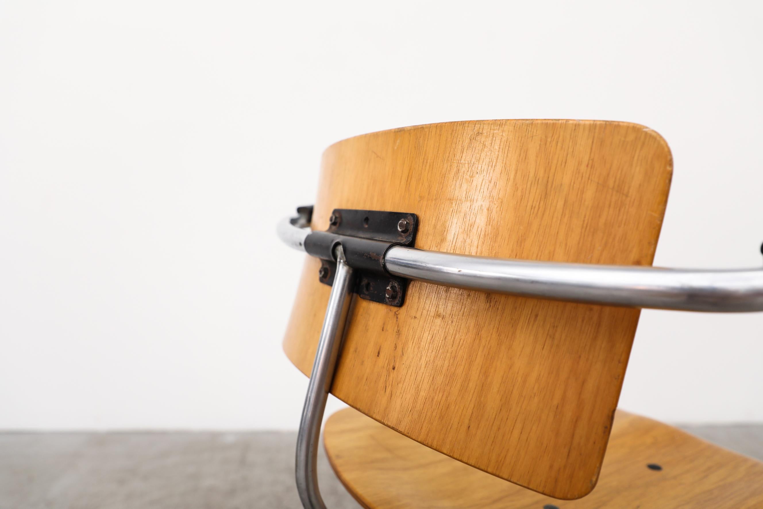Rare Gispen Bauhaus Office Chair, Model 354 13