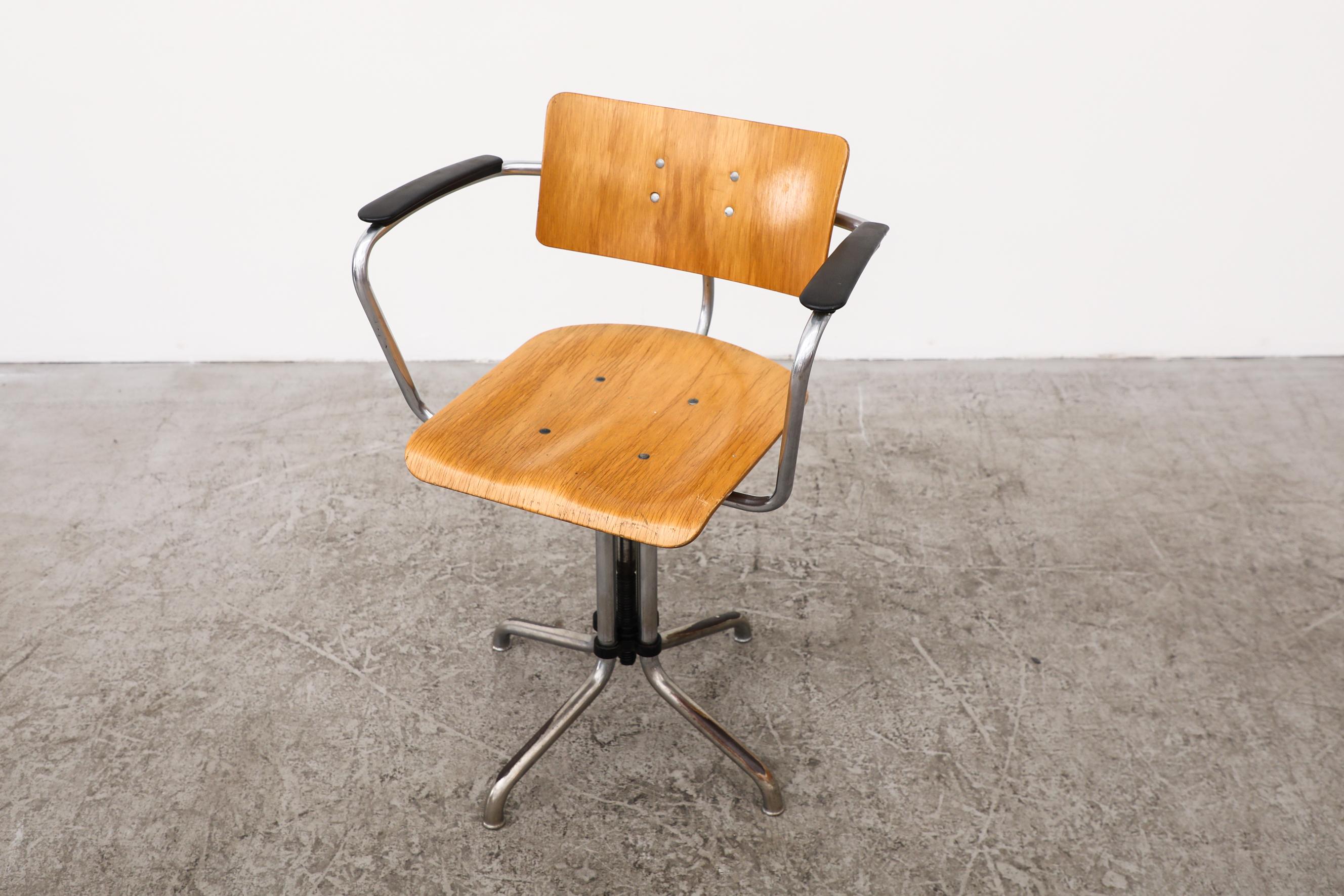 Rare Gispen Bauhaus Office Chair, Model 354 2