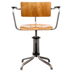 Rare Gispen Bauhaus Office Chair, Model 354