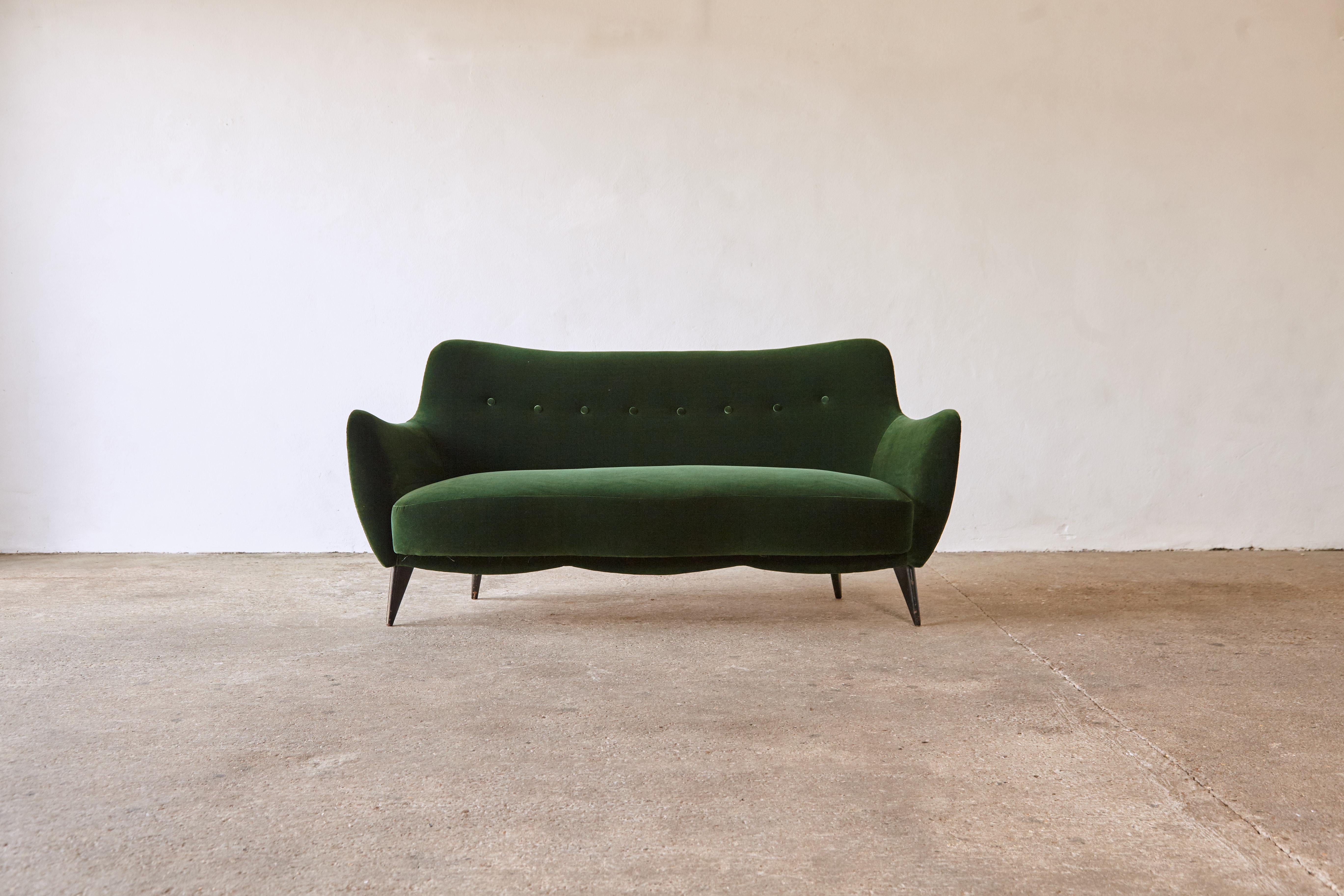 A rare 3 person Giulia Veronesi Perla sofa ISA Bergamo, Italy 1950s. Newly upholstered in dark green velvet.   Fast shipping worldwide.




UK customers please note:    displayed prices do not include VAT.