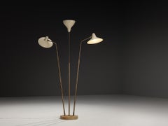 Rare Giuseppe Ostuni for O-Luce ’339/3’ Three-Armed Floor Lamp