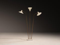 Rare Giuseppe Ostuni for O-Luce ’339/3’ Three-Armed Floor Lamp
