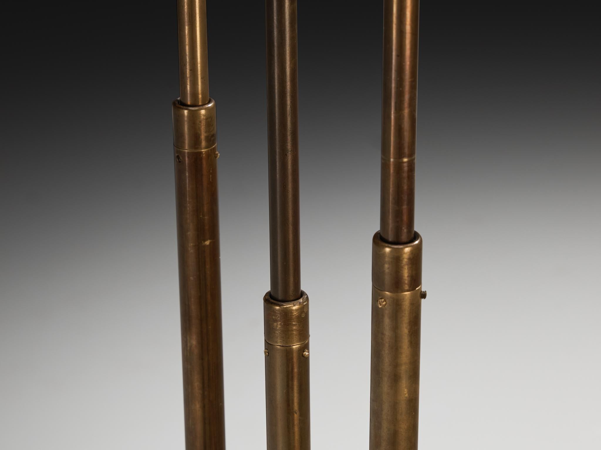 Rare Giuseppe Ostuni for O-Luce ’339/3’ Three-Armed Floor Lamp For Sale 1